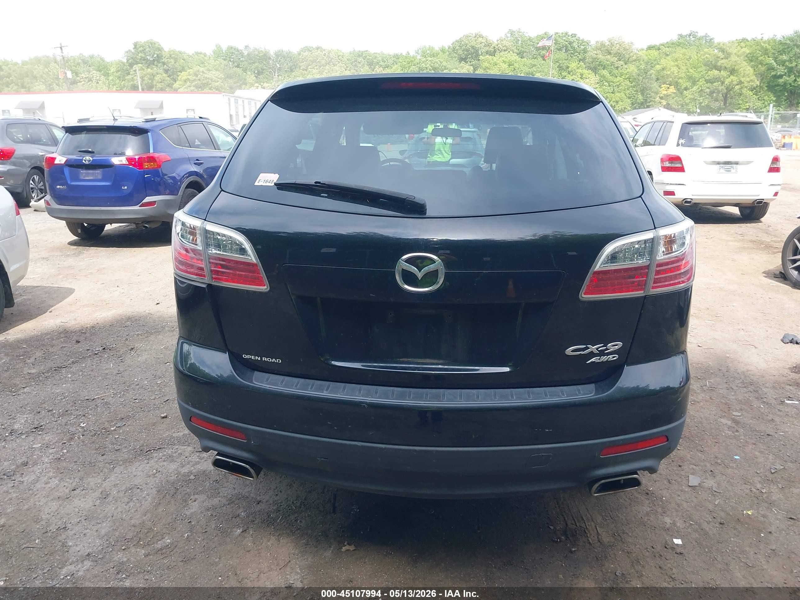 2010 Mazda Cx-9 Touring Black vin: JM3TB3MV4A0200127