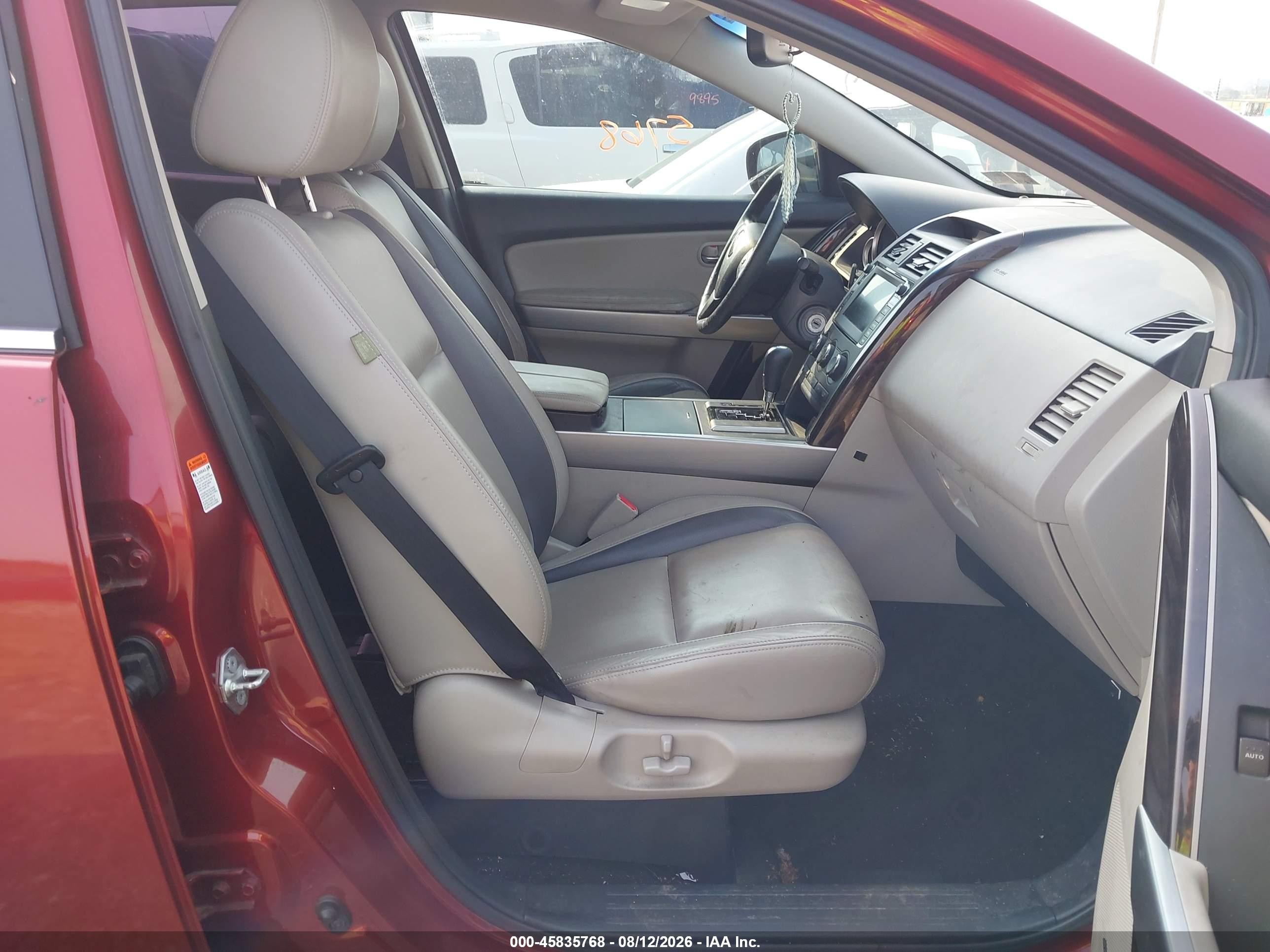 2010 Mazda Cx-9 Grand Touring Red vin: JM3TB3MV4A0232642