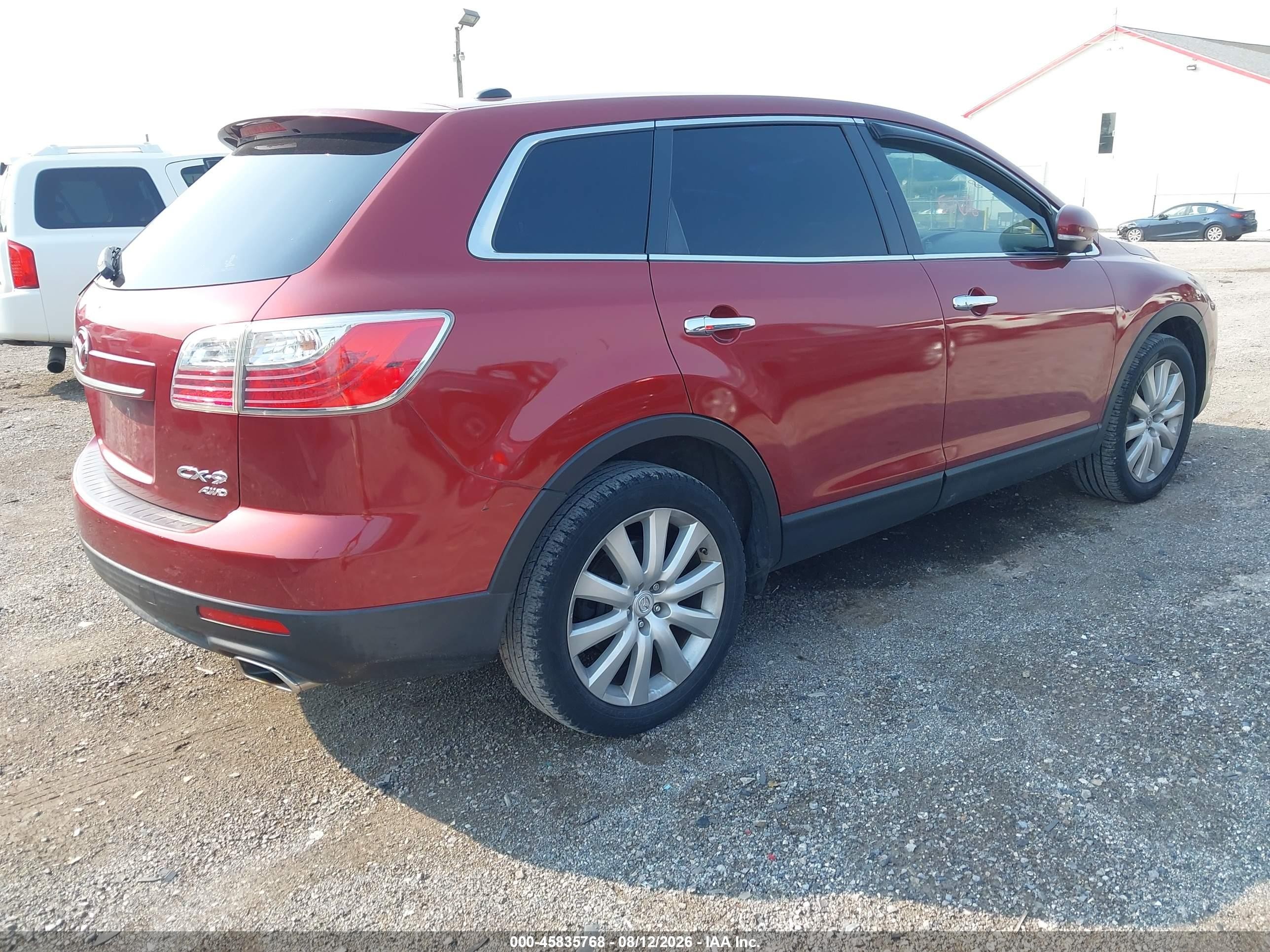 2010 Mazda Cx-9 Grand Touring Red vin: JM3TB3MV4A0232642
