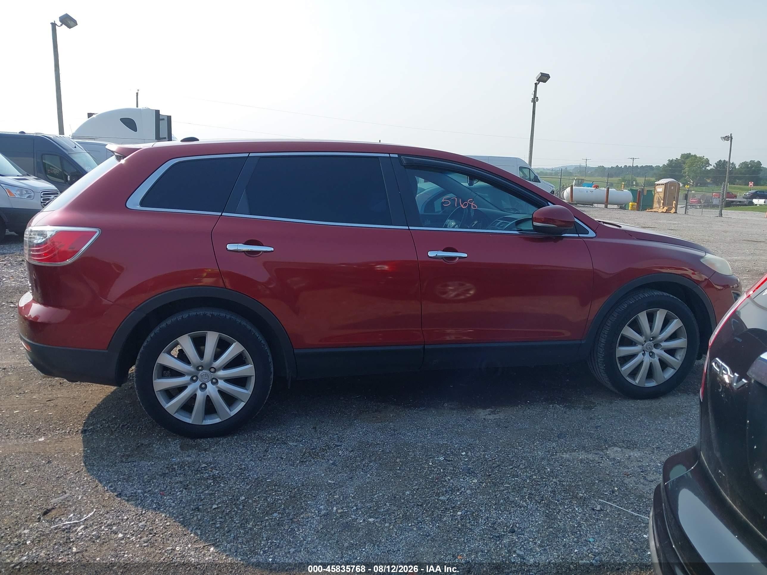 2010 Mazda Cx-9 Grand Touring Red vin: JM3TB3MV4A0232642