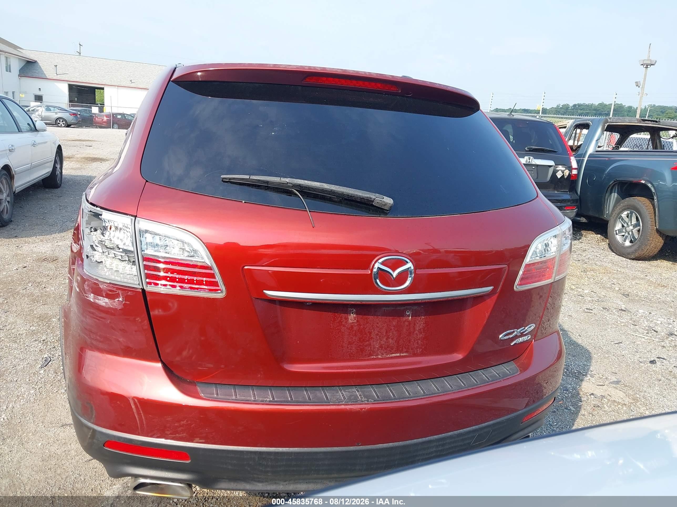 2010 Mazda Cx-9 Grand Touring Red vin: JM3TB3MV4A0232642