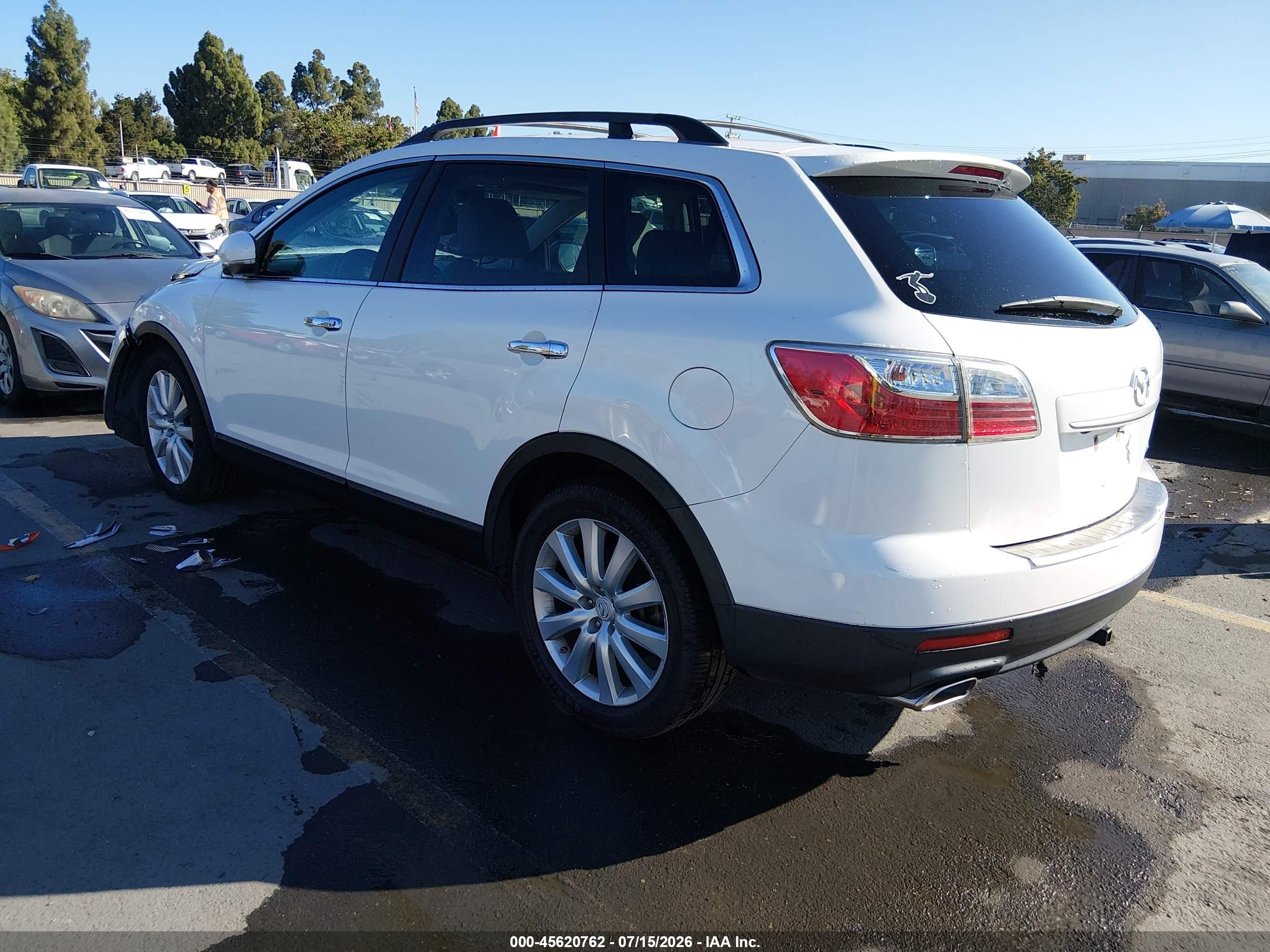 2010 Mazda Cx-9 Grand Touring White vin: JM3TB3MV5A0200377