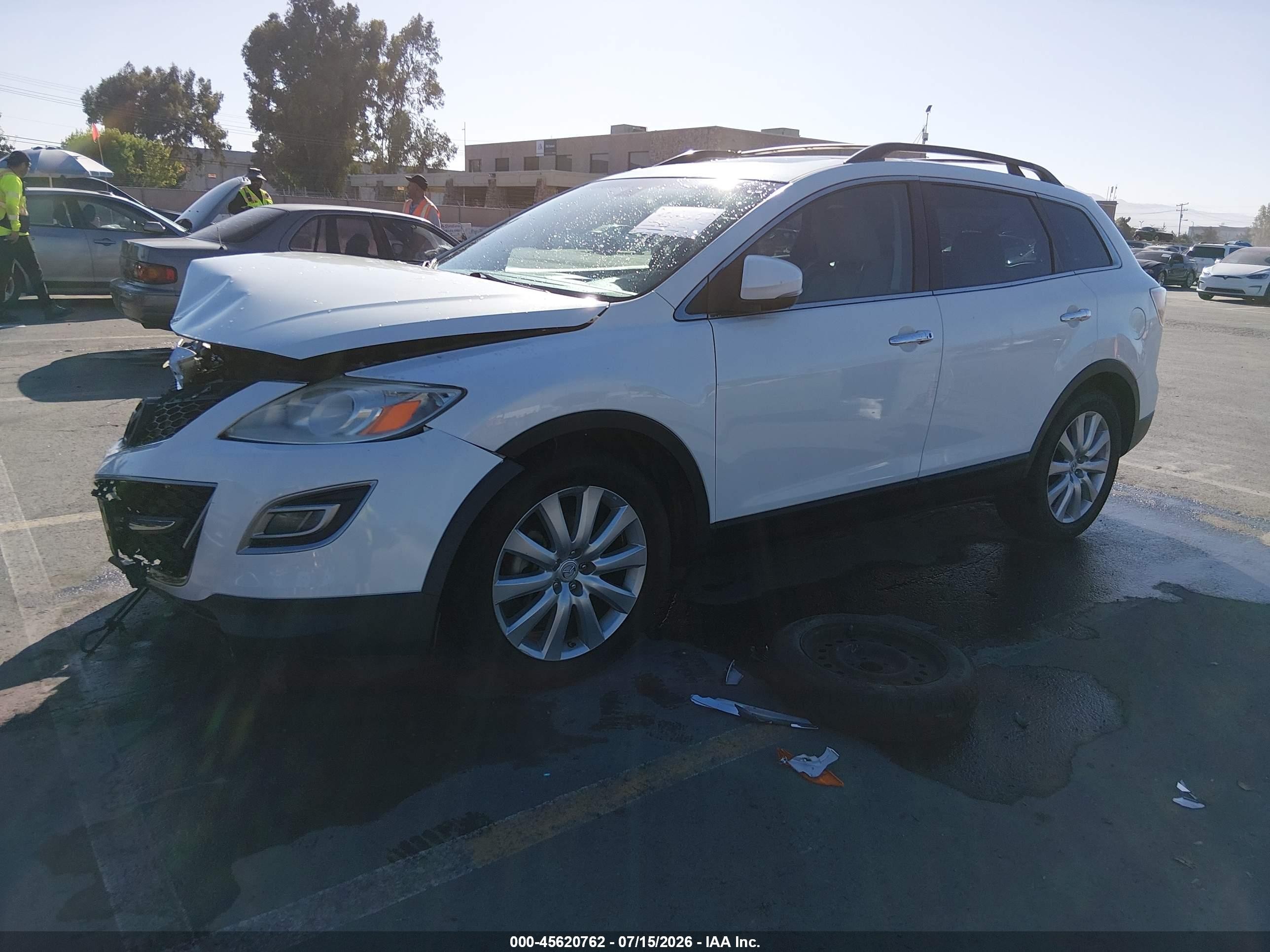 2010 Mazda Cx-9 Grand Touring White vin: JM3TB3MV5A0200377