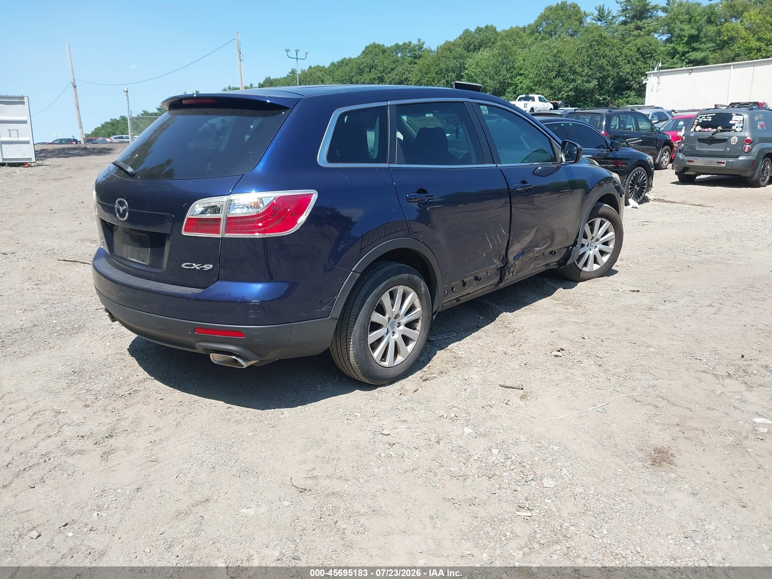 2010 Mazda Cx-9 Sport Blue vin: JM3TB3MV5A0214330