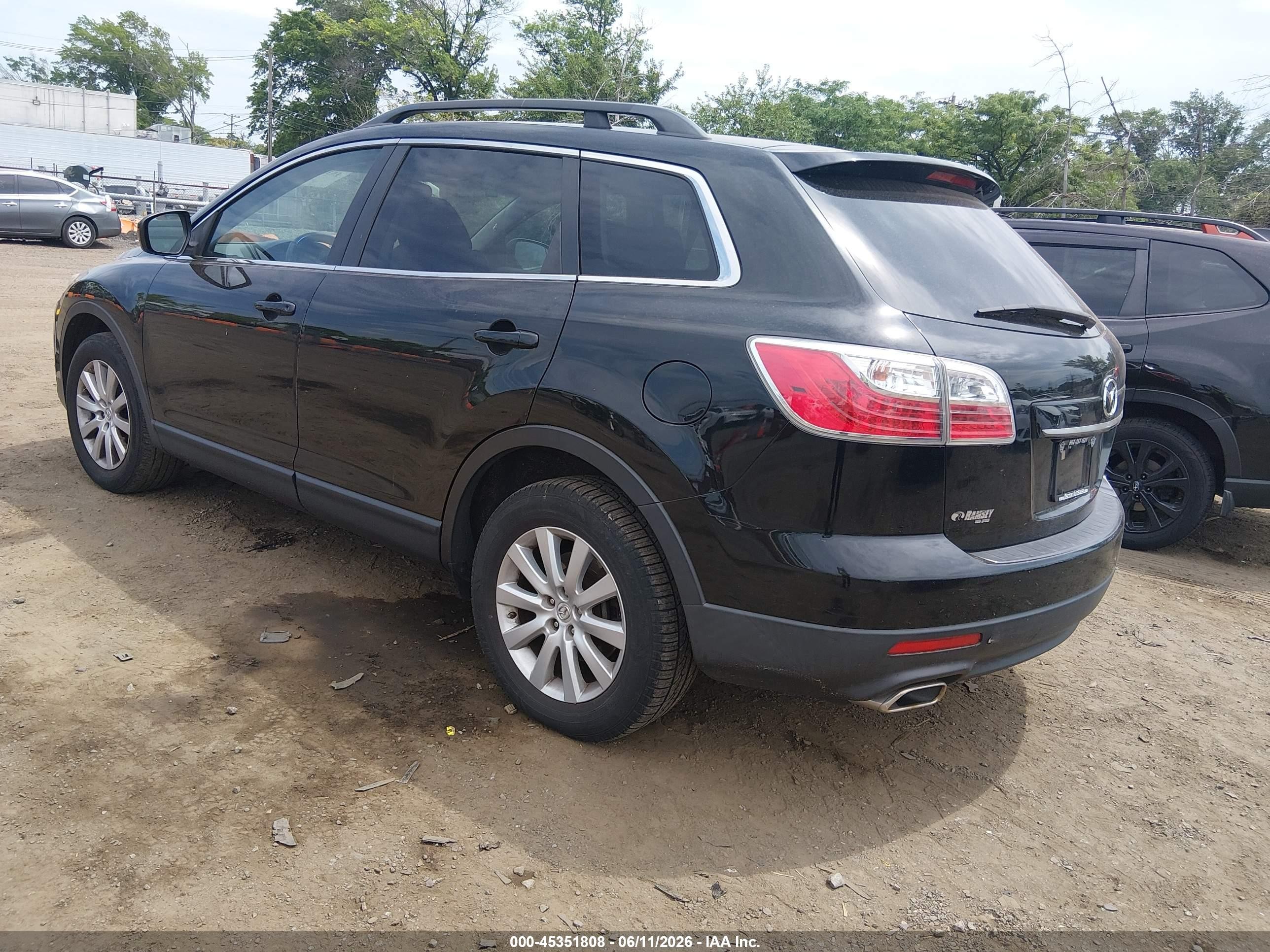 2010 Mazda Cx-9 Touring Black vin: JM3TB3MV5A0238014