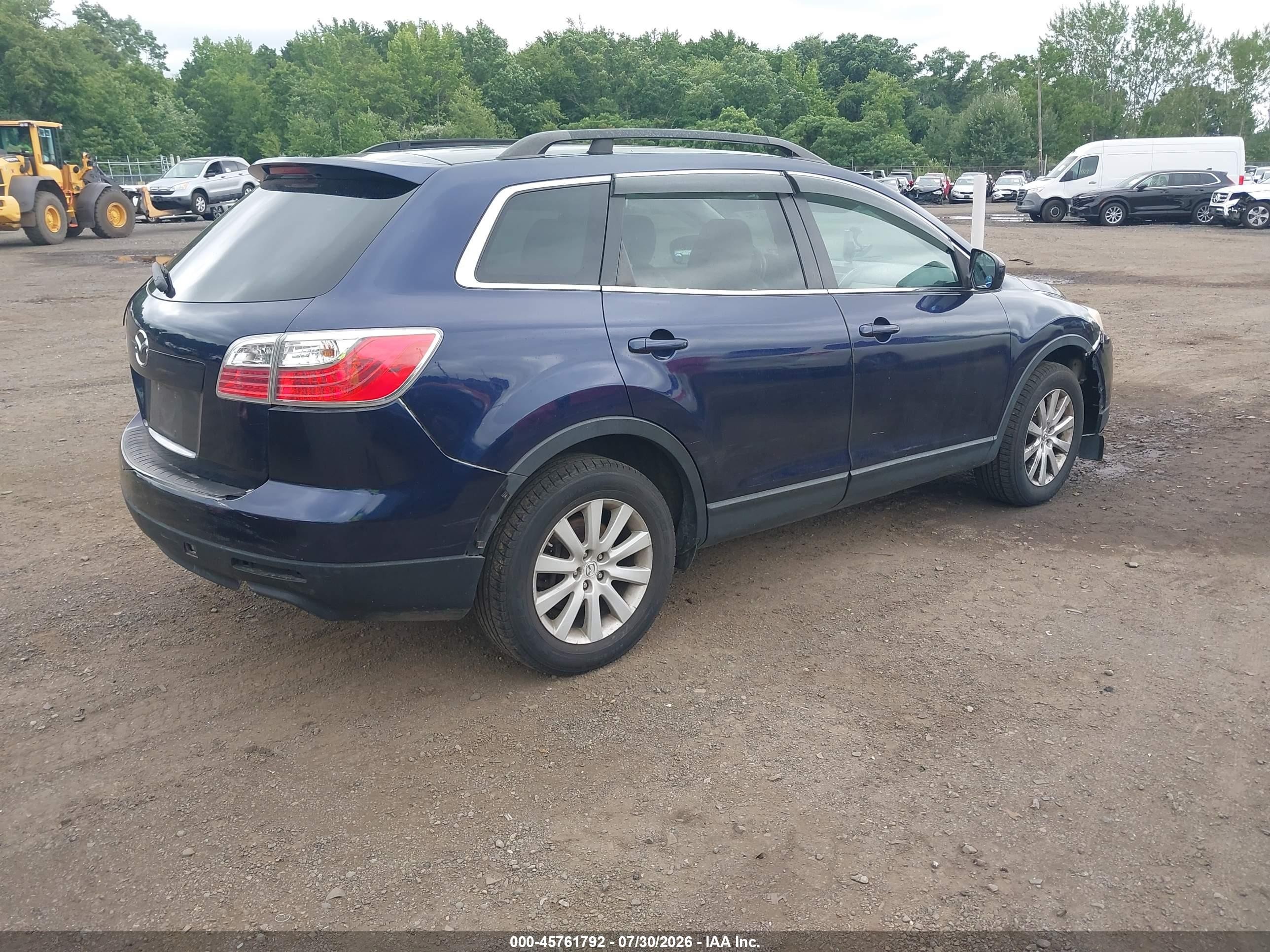 2010 Mazda Cx-9 Touring Dark Blue vin: JM3TB3MV6A0203093