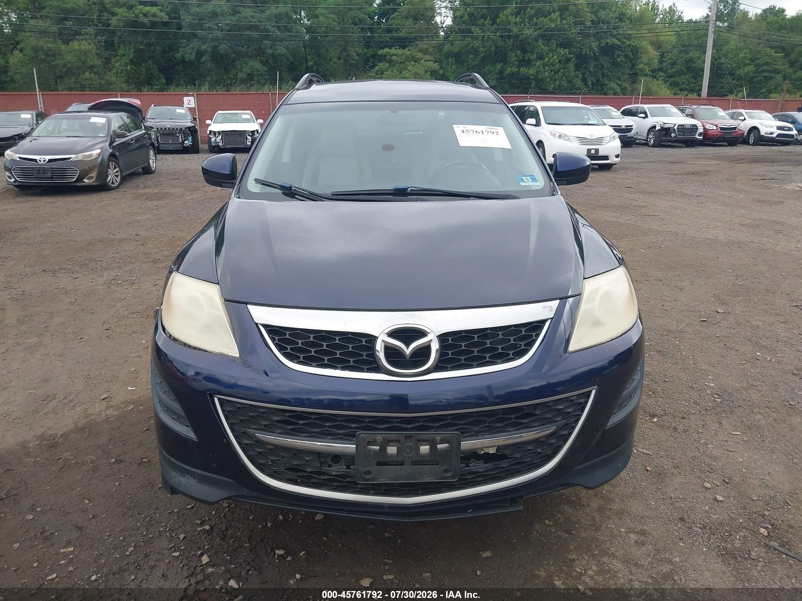 2010 Mazda Cx-9 Touring Dark Blue vin: JM3TB3MV6A0203093