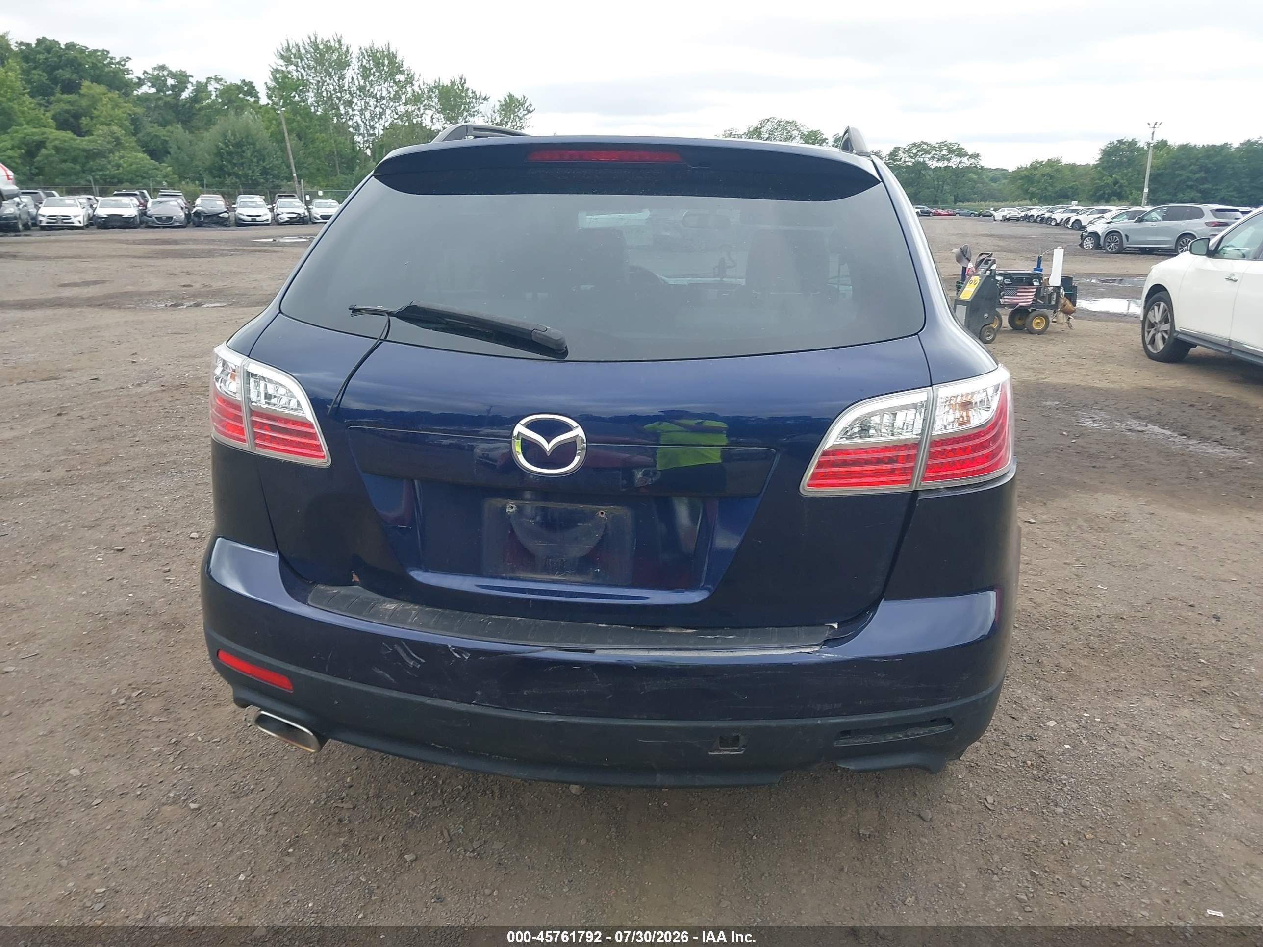 2010 Mazda Cx-9 Touring Dark Blue vin: JM3TB3MV6A0203093