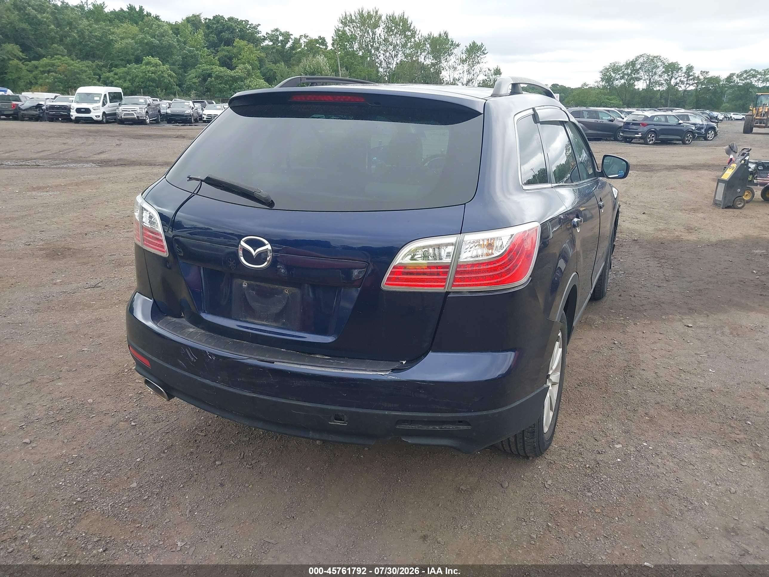 2010 Mazda Cx-9 Touring Dark Blue vin: JM3TB3MV6A0203093
