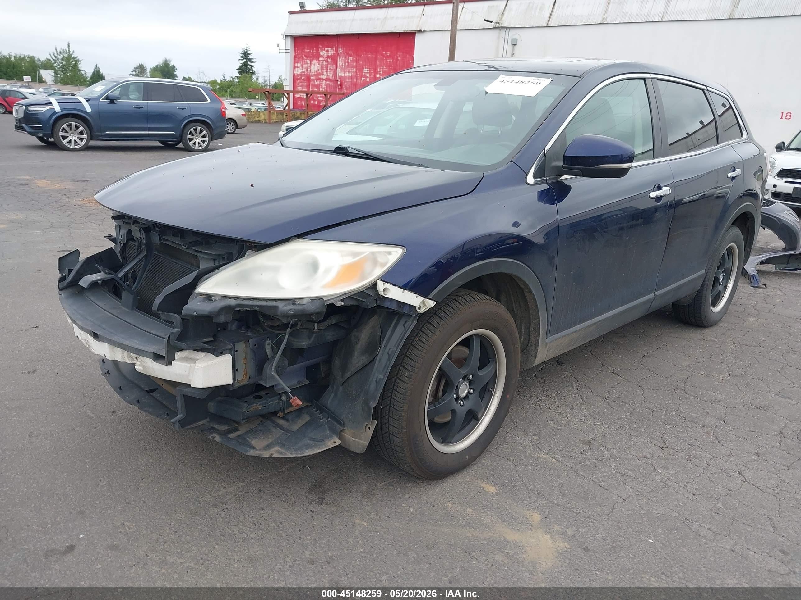 2010 Mazda Cx-9 Grand Touring Dark Blue vin: JM3TB3MV6A0204096