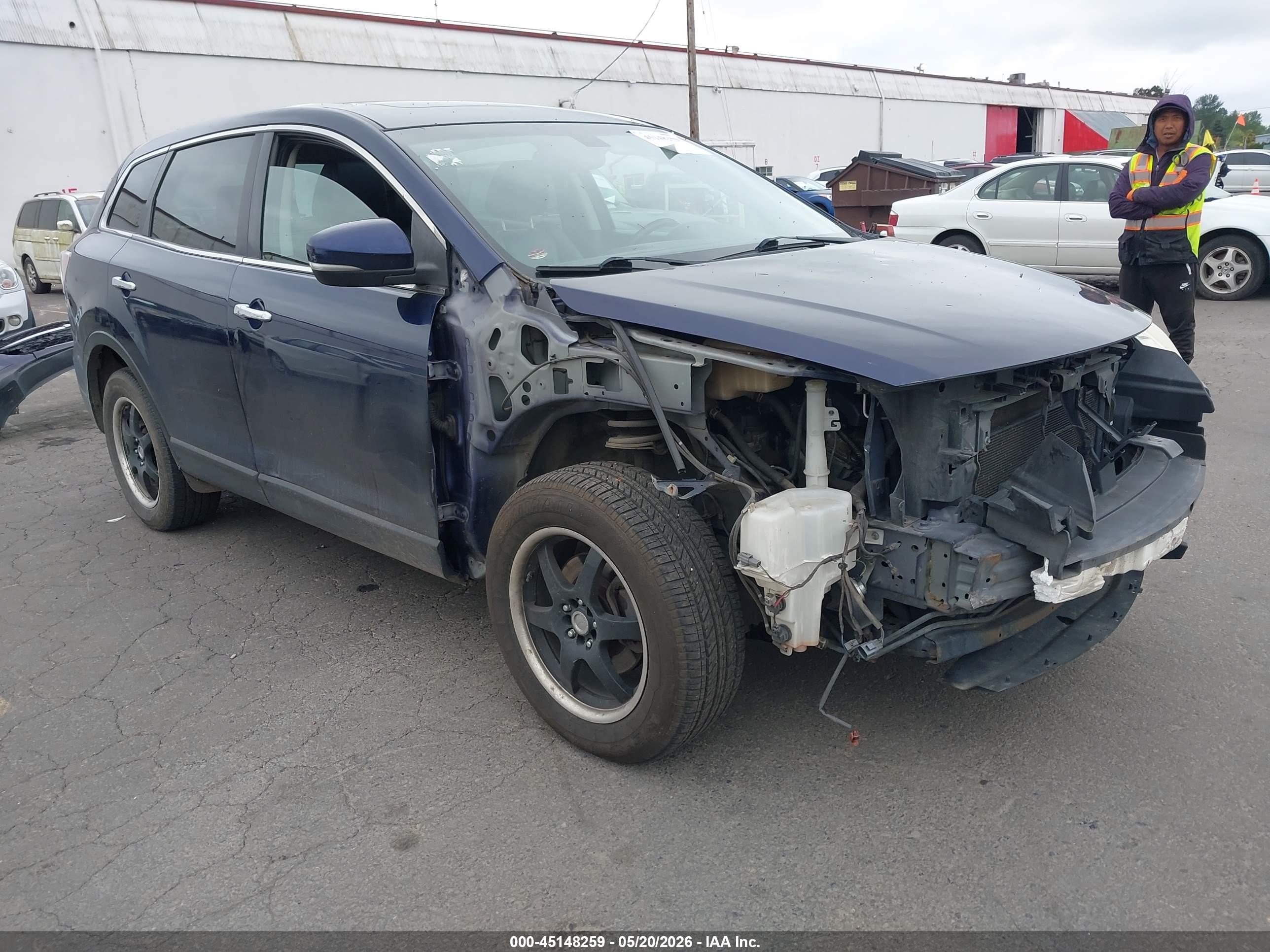 2010 Mazda Cx-9 Grand Touring Dark Blue vin: JM3TB3MV6A0204096