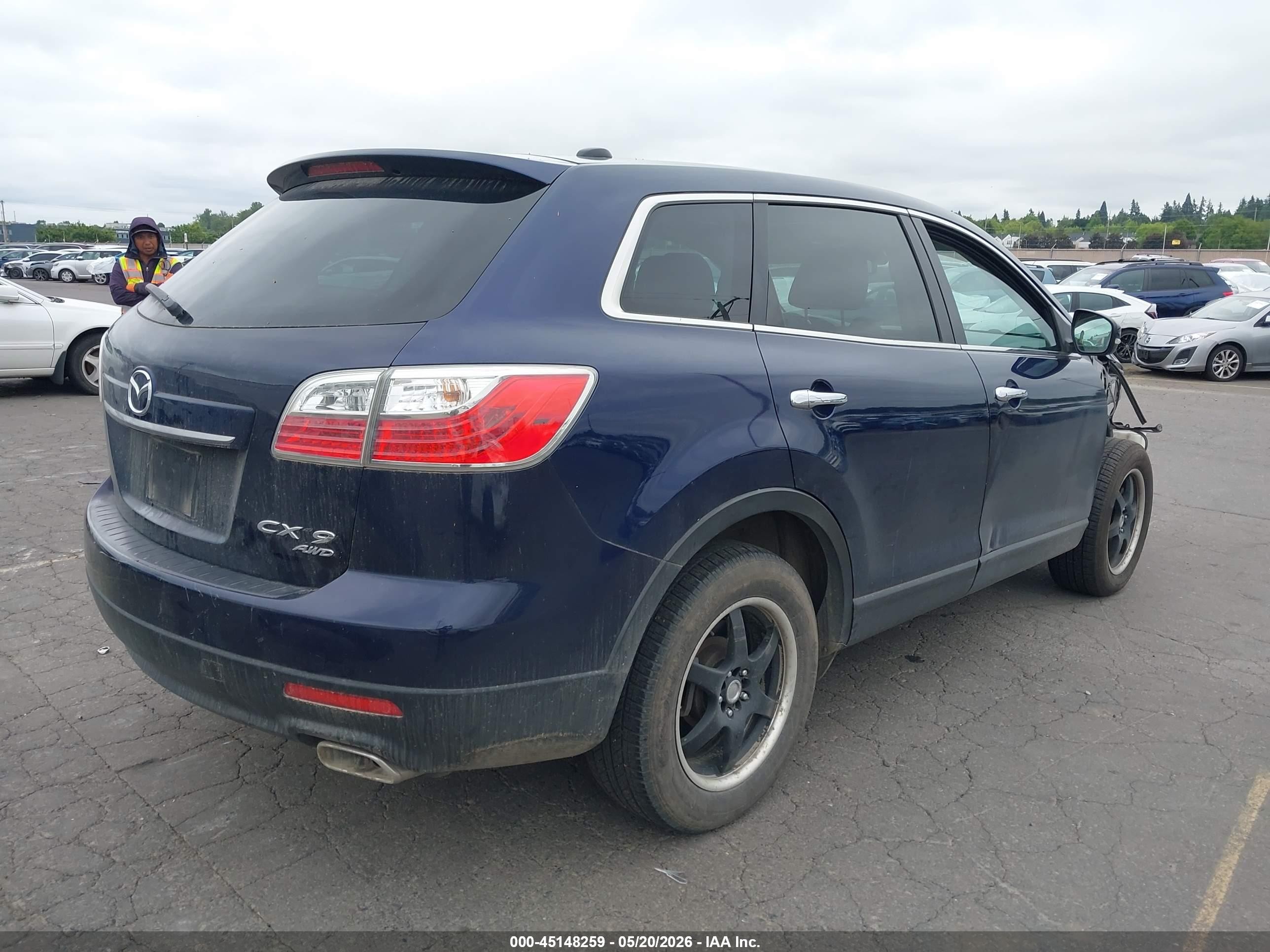 2010 Mazda Cx-9 Grand Touring Dark Blue vin: JM3TB3MV6A0204096