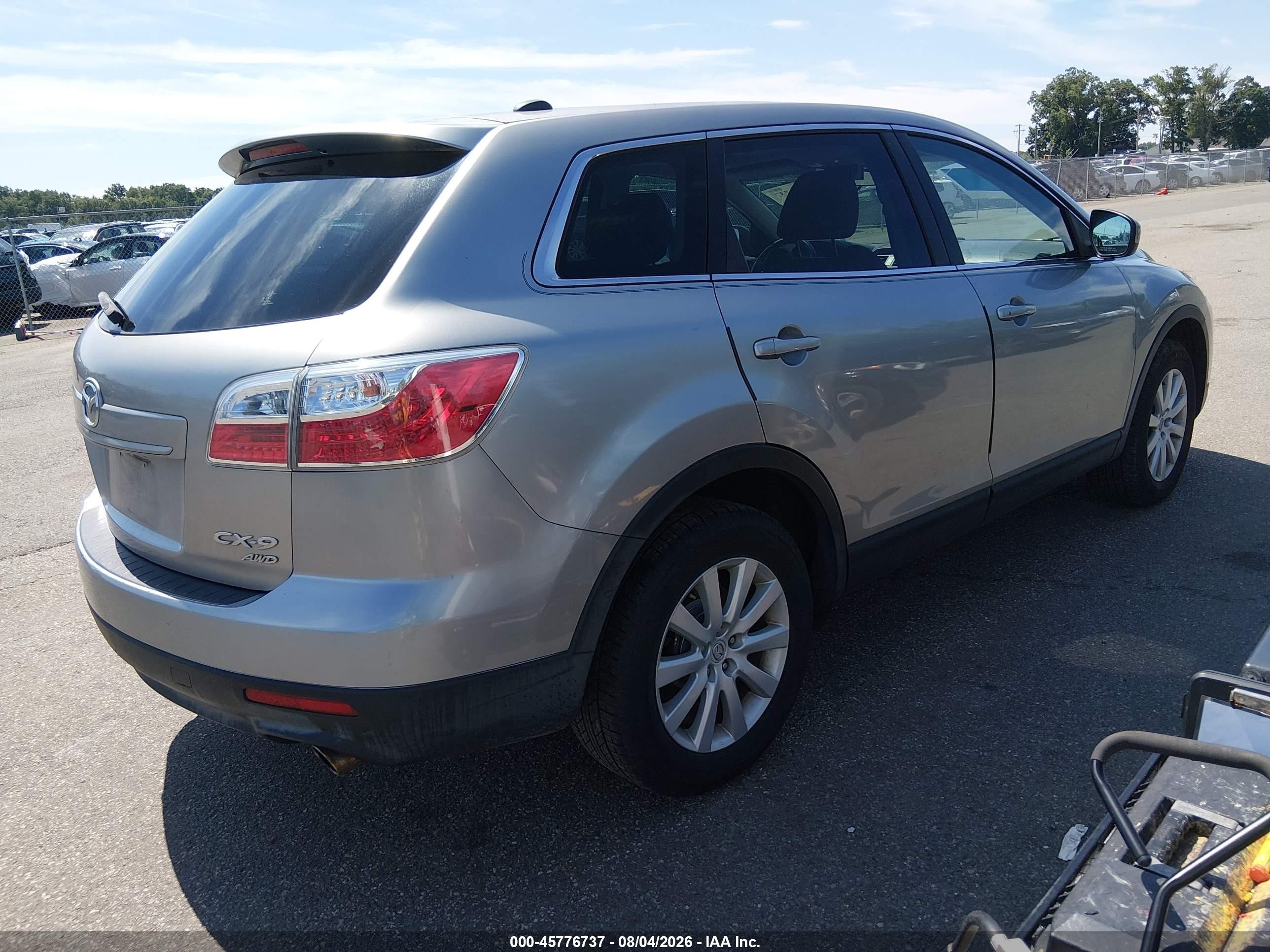 2010 Mazda Cx-9 Touring Gray vin: JM3TB3MV6A0217785