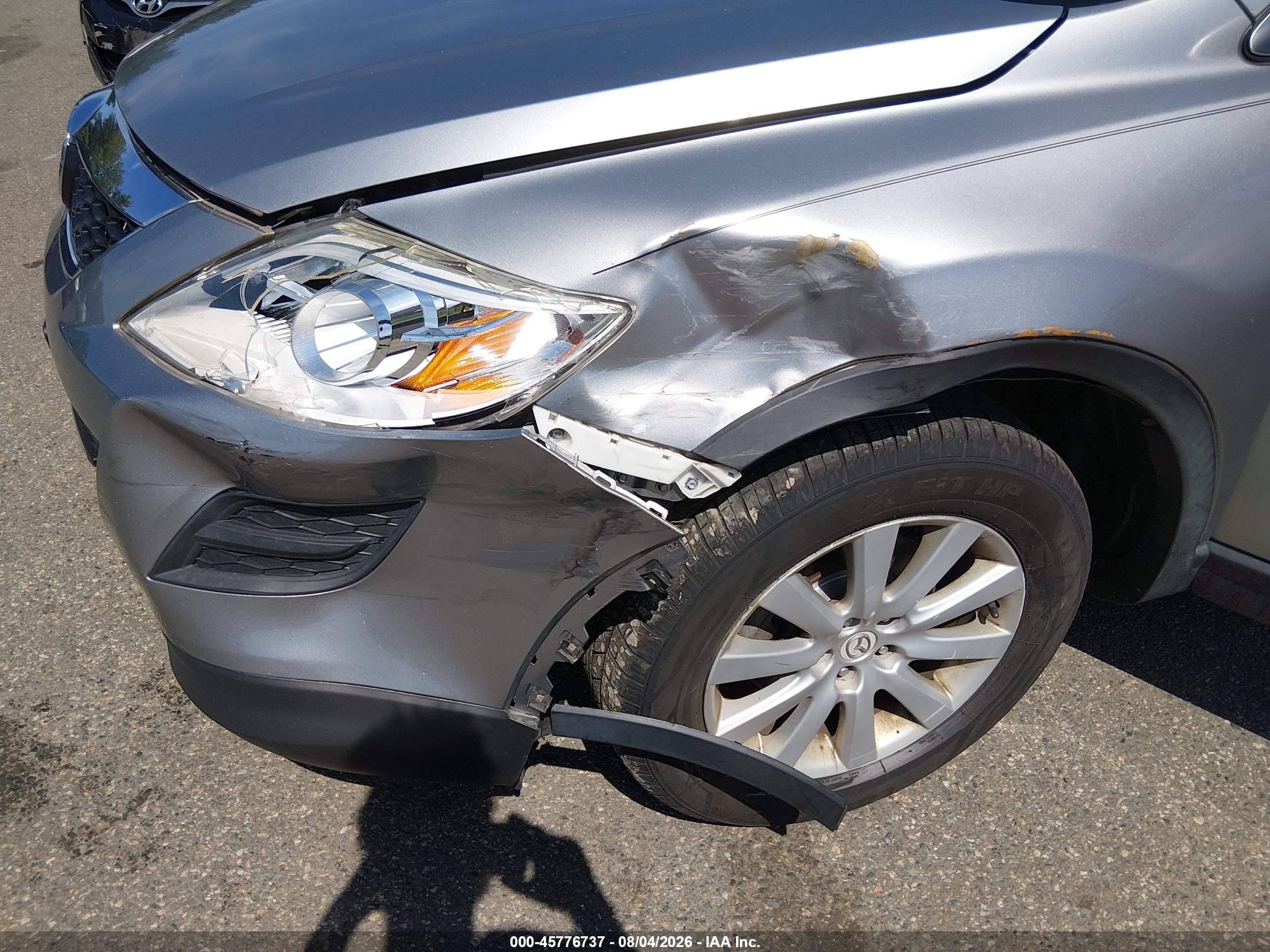 2010 Mazda Cx-9 Touring Gray vin: JM3TB3MV6A0217785