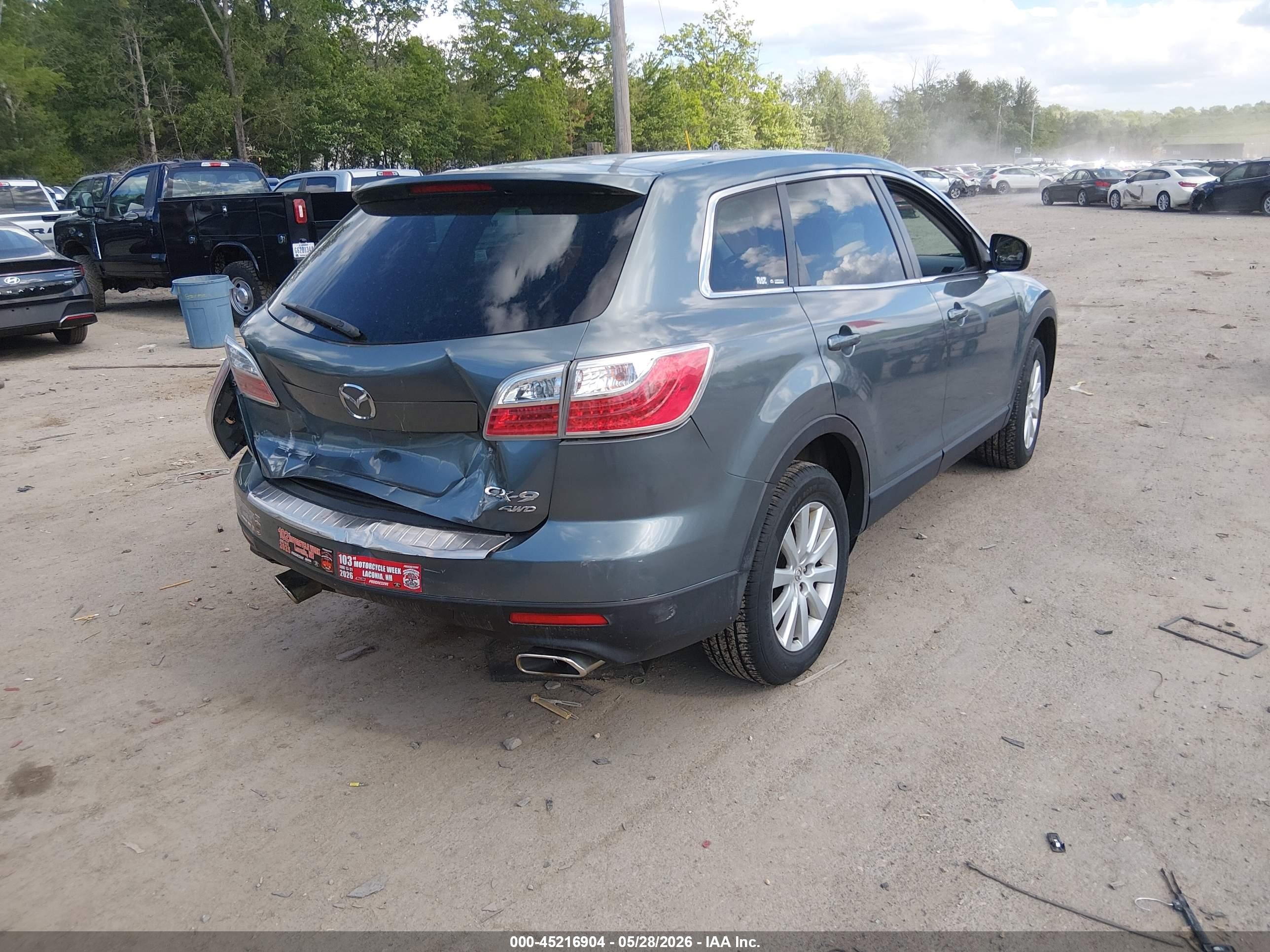 2010 Mazda Cx-9 Sport Бирюзовый vin: JM3TB3MV6A0224932