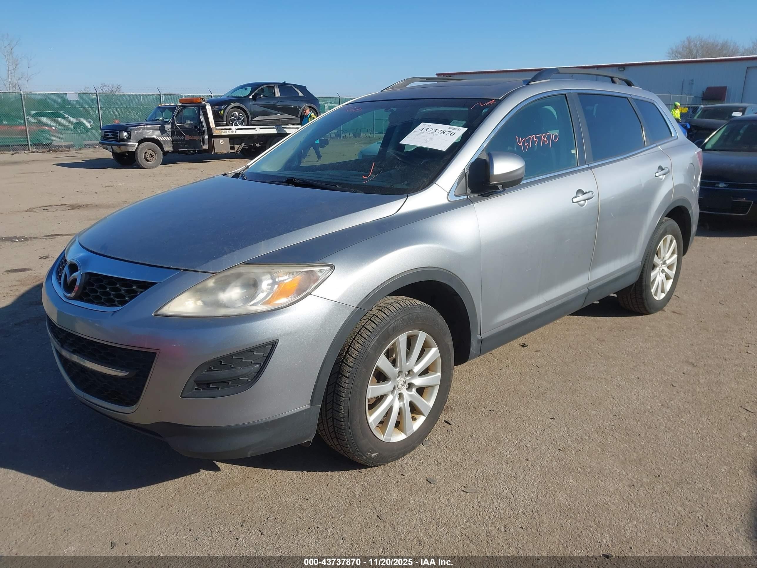 2010 Mazda Cx-9 Touring Silver vin: JM3TB3MV6A0236966