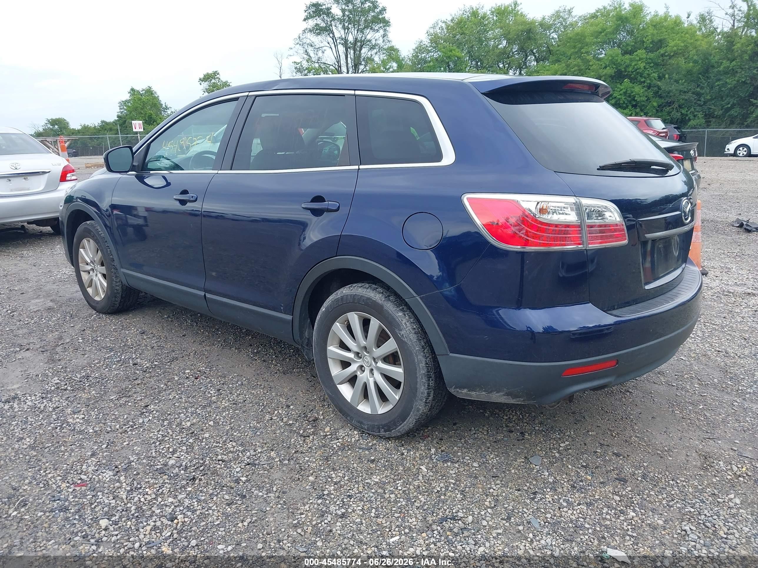2010 Mazda Cx-9 Touring Blue vin: JM3TB3MV6A0237812