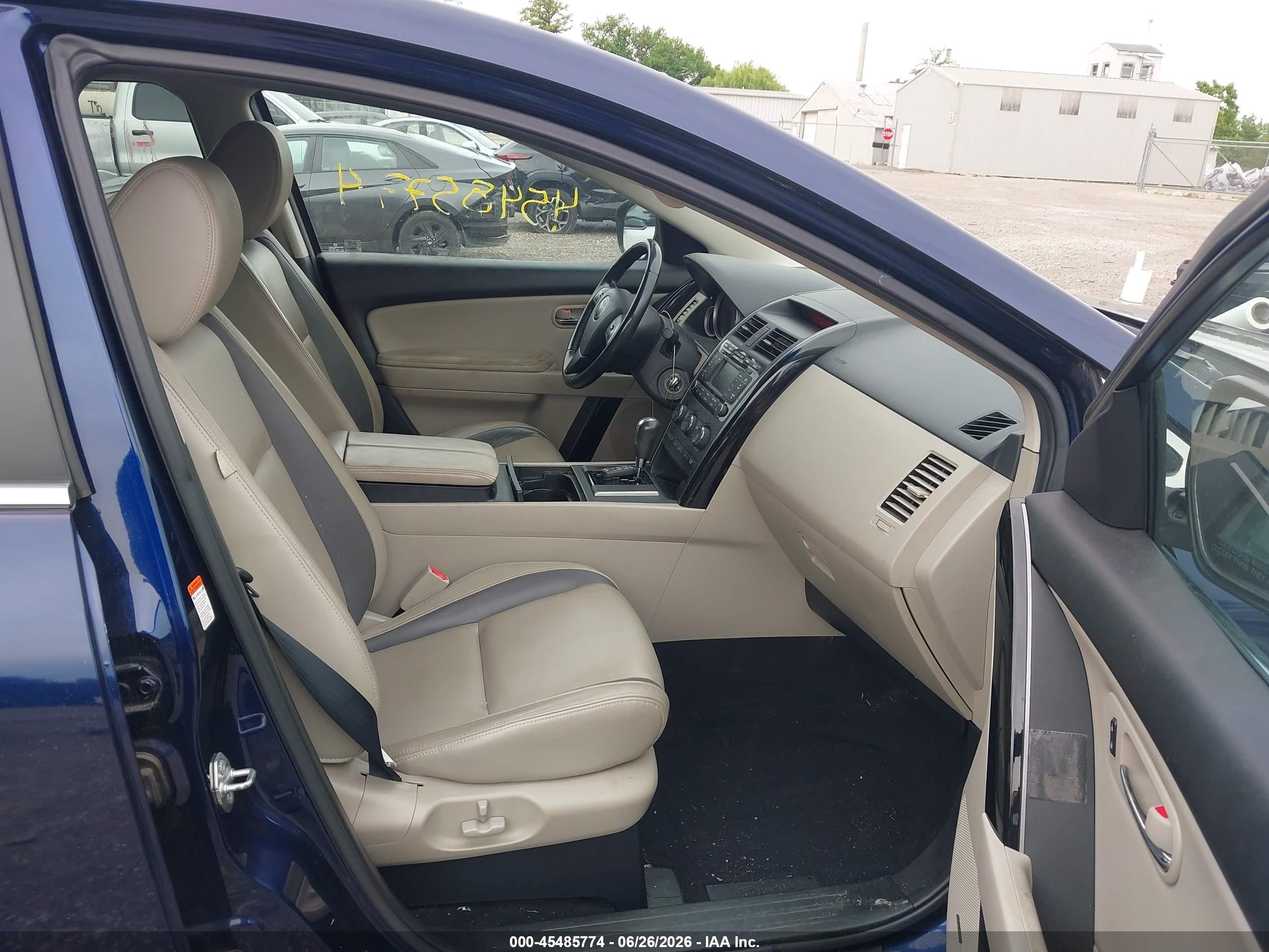 2010 Mazda Cx-9 Touring Blue vin: JM3TB3MV6A0237812