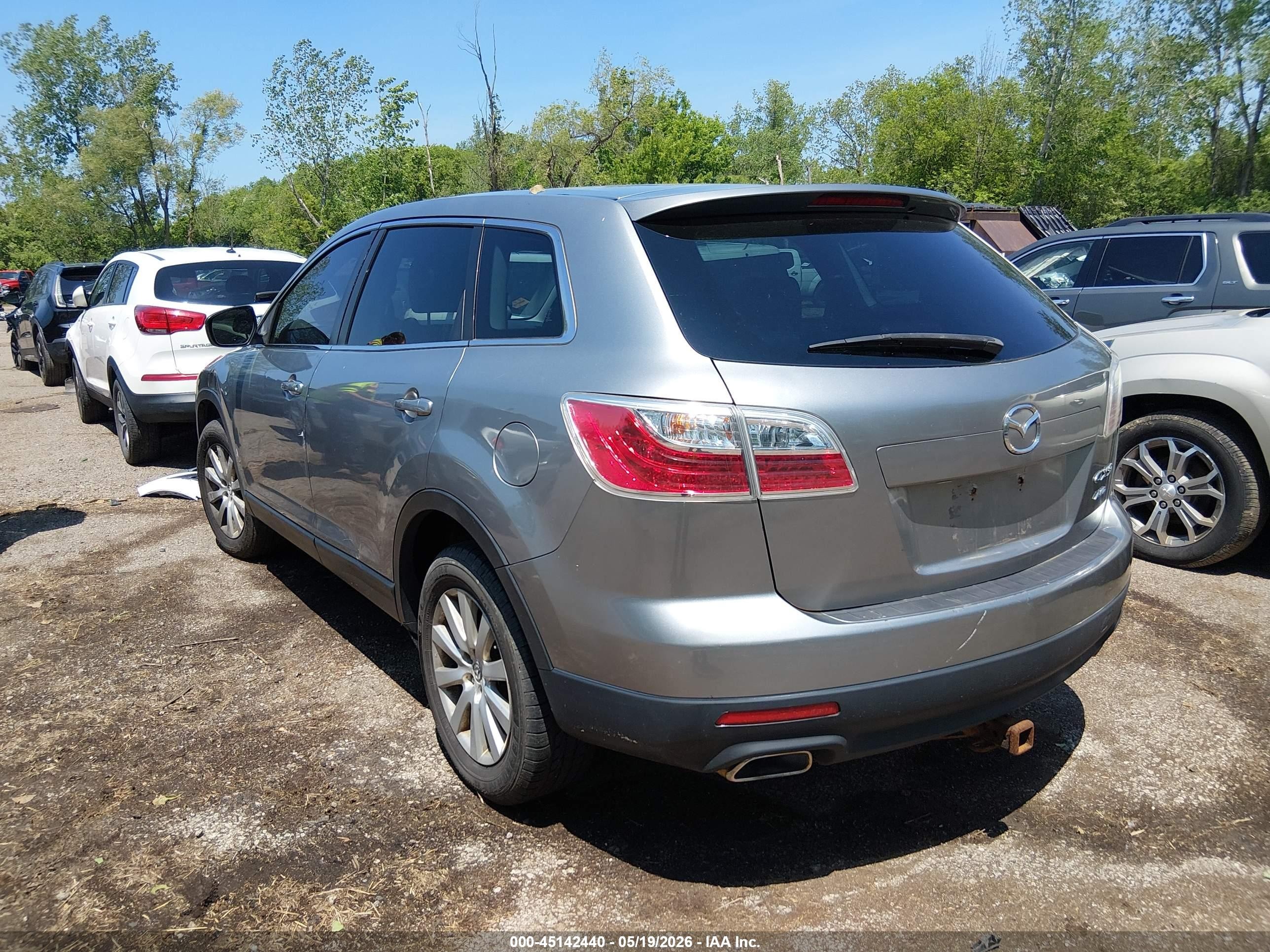 2010 Mazda Cx-9 Touring Gray vin: JM3TB3MV7A0207427
