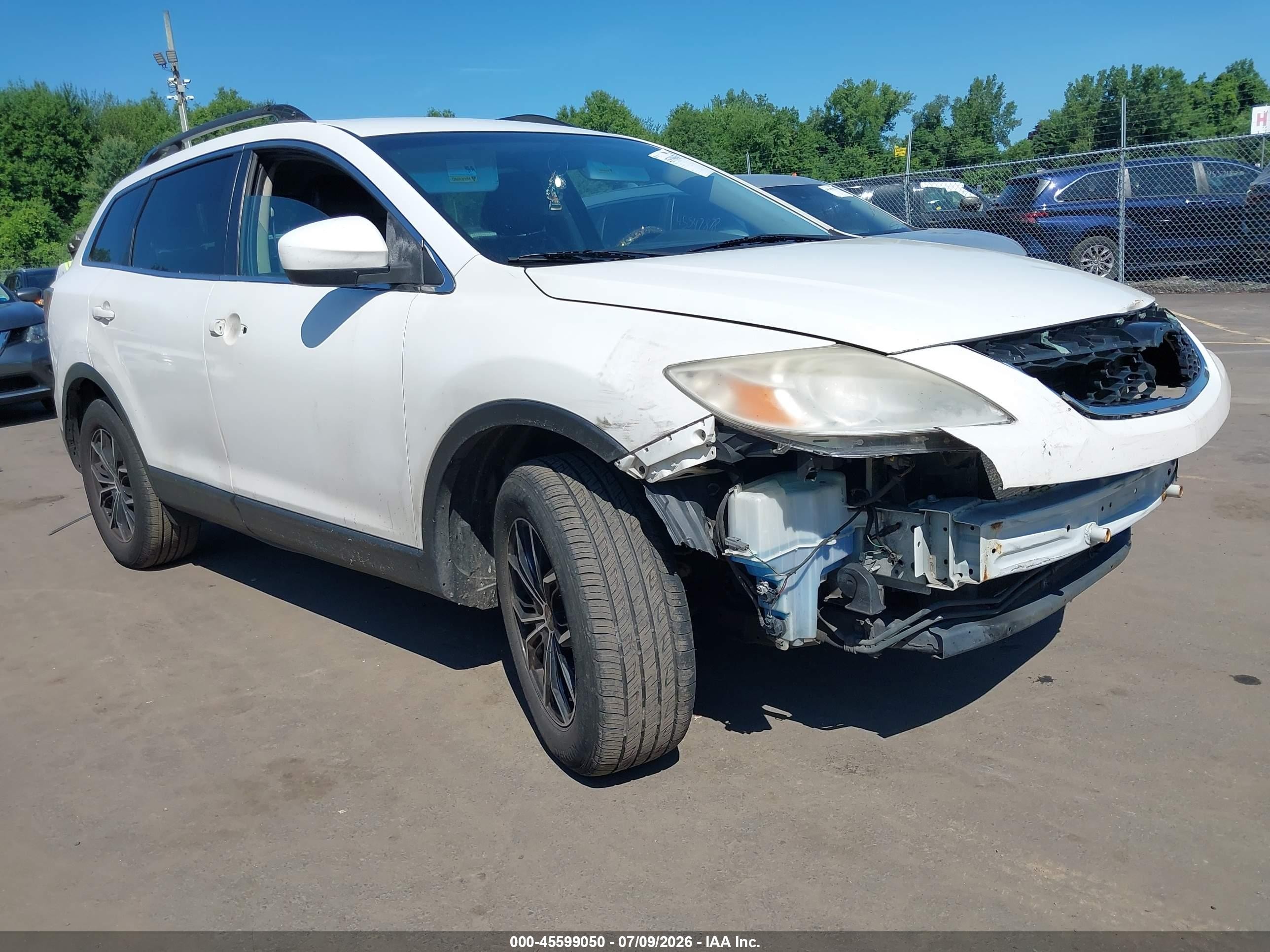 2010 Mazda Cx-9 Touring White vin: JM3TB3MV8A0233258