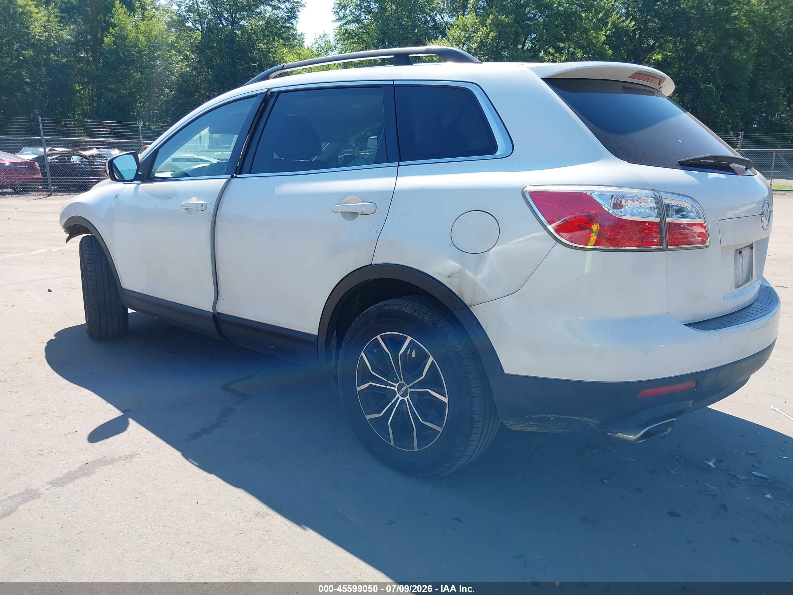 2010 Mazda Cx-9 Touring White vin: JM3TB3MV8A0233258