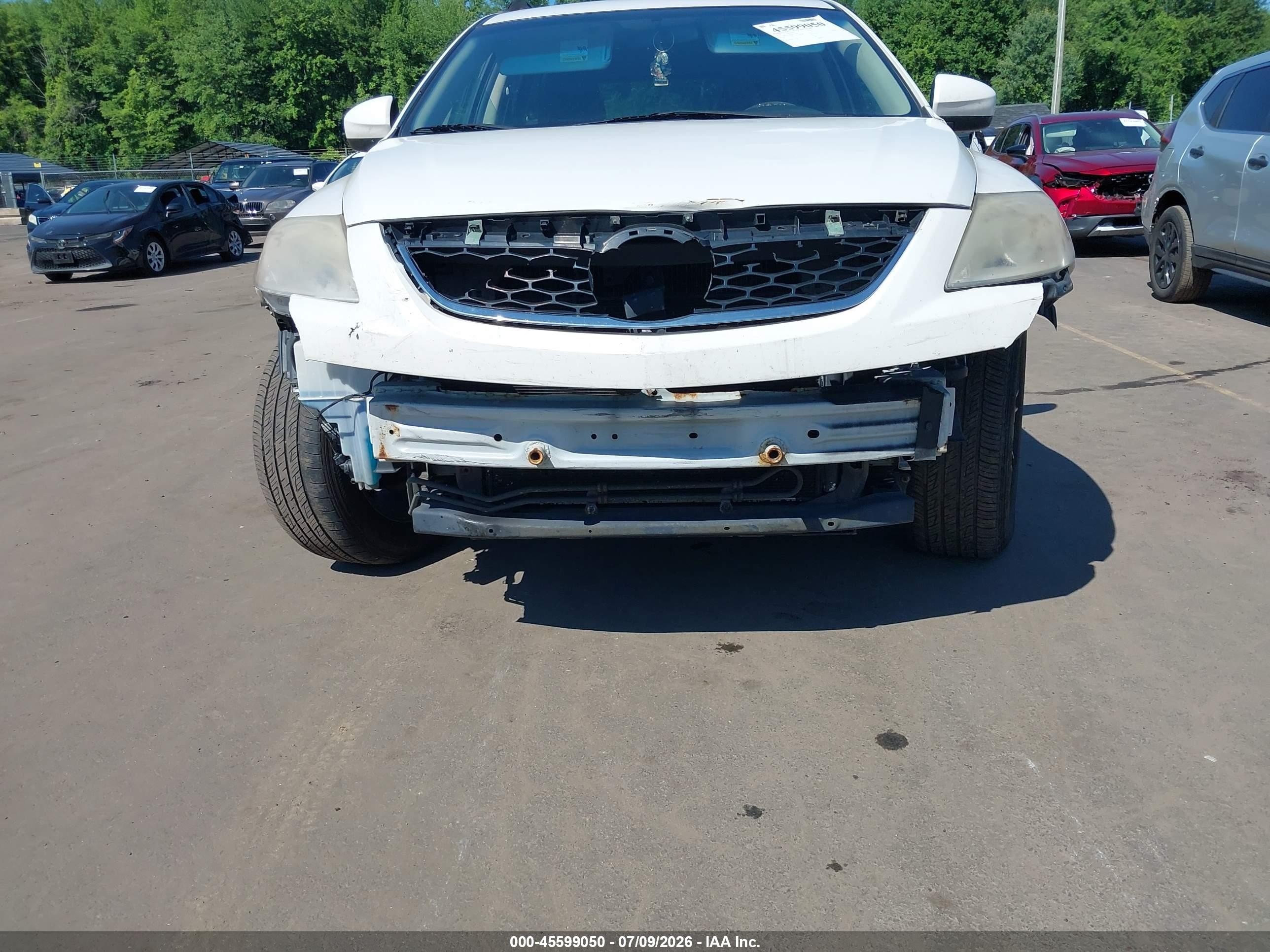 2010 Mazda Cx-9 Touring White vin: JM3TB3MV8A0233258