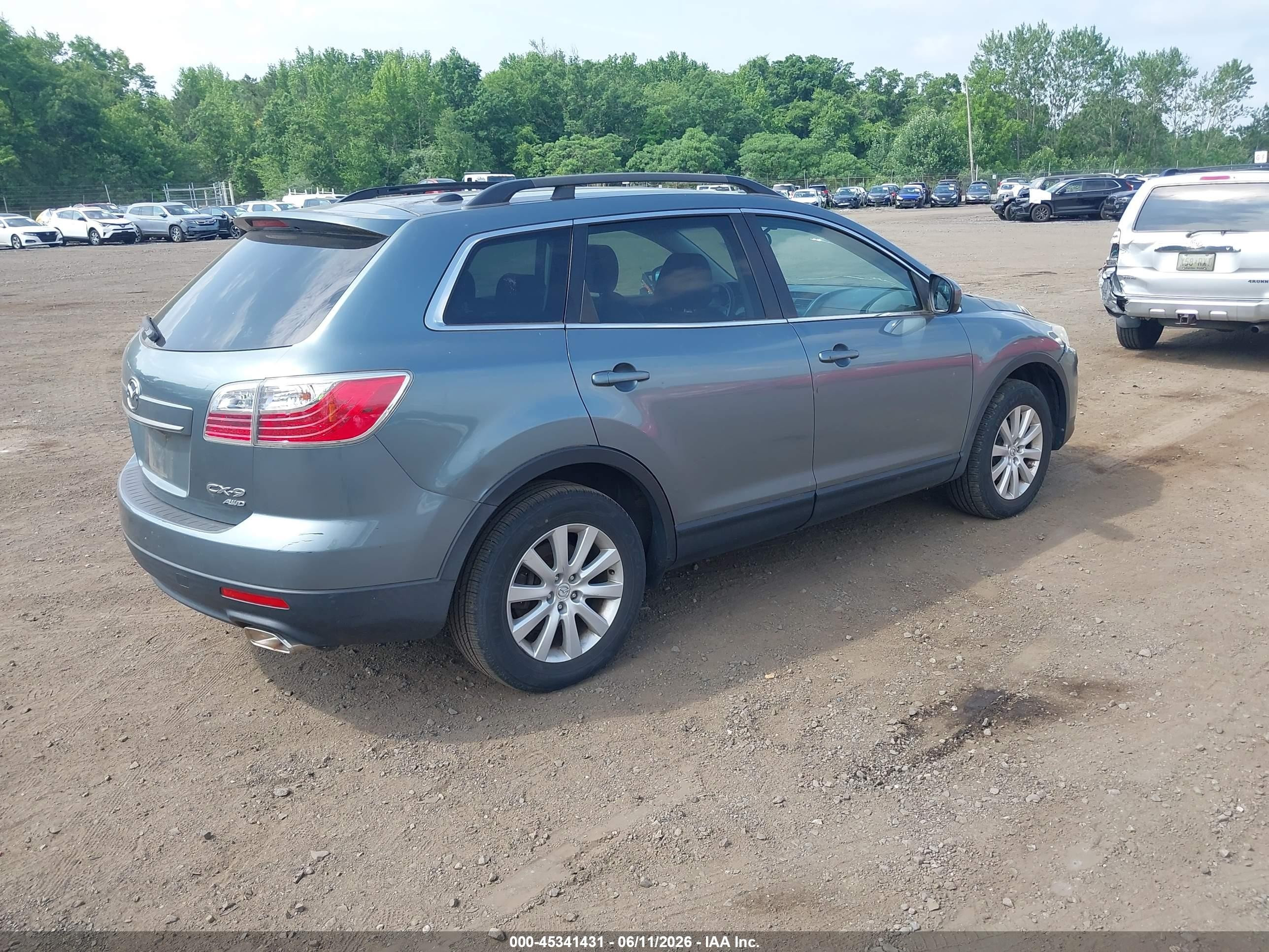 2010 Mazda Cx-9 Touring Light Blue vin: JM3TB3MV9A0212984