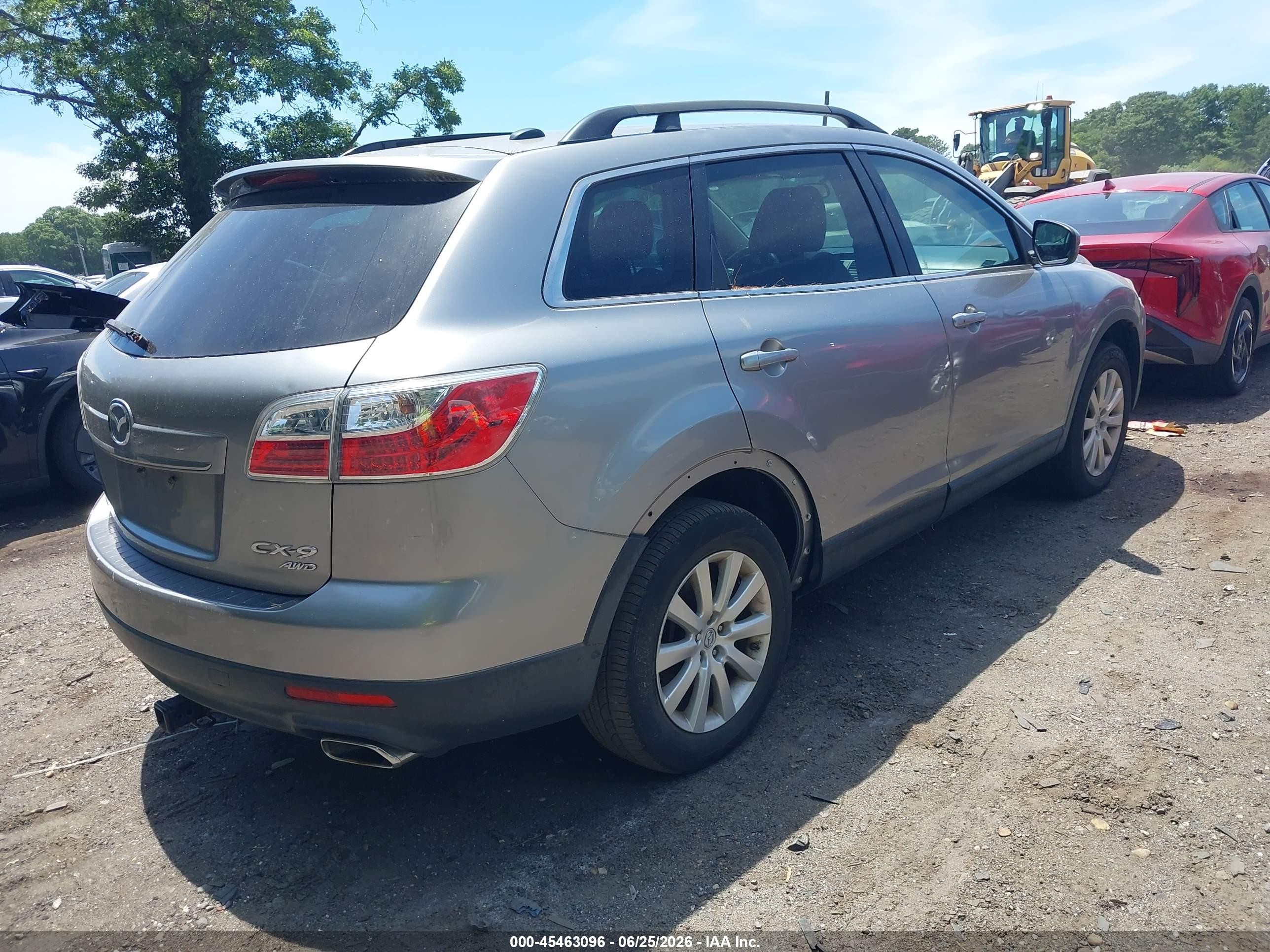 2010 Mazda Cx-9 Touring Silver vin: JM3TB3MVXA0206093