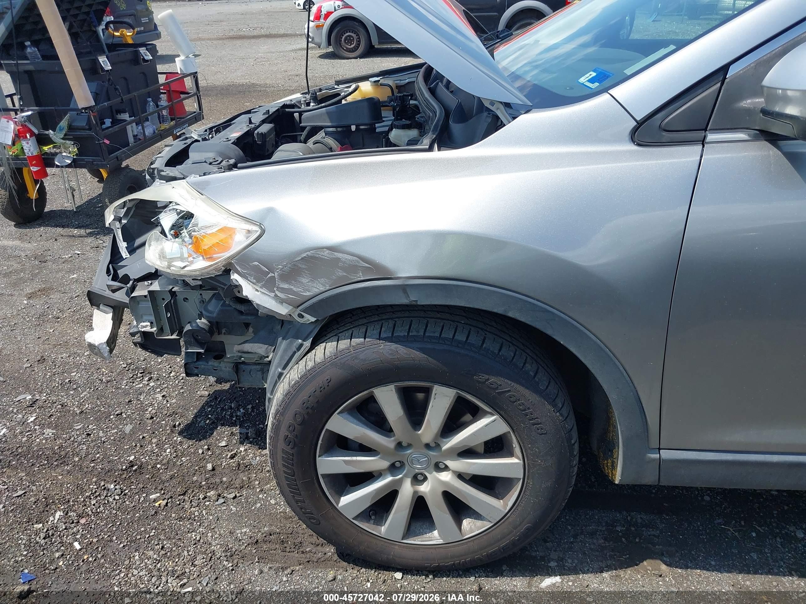 2010 Mazda Cx-9 Touring Silver vin: JM3TB3MVXA0214789