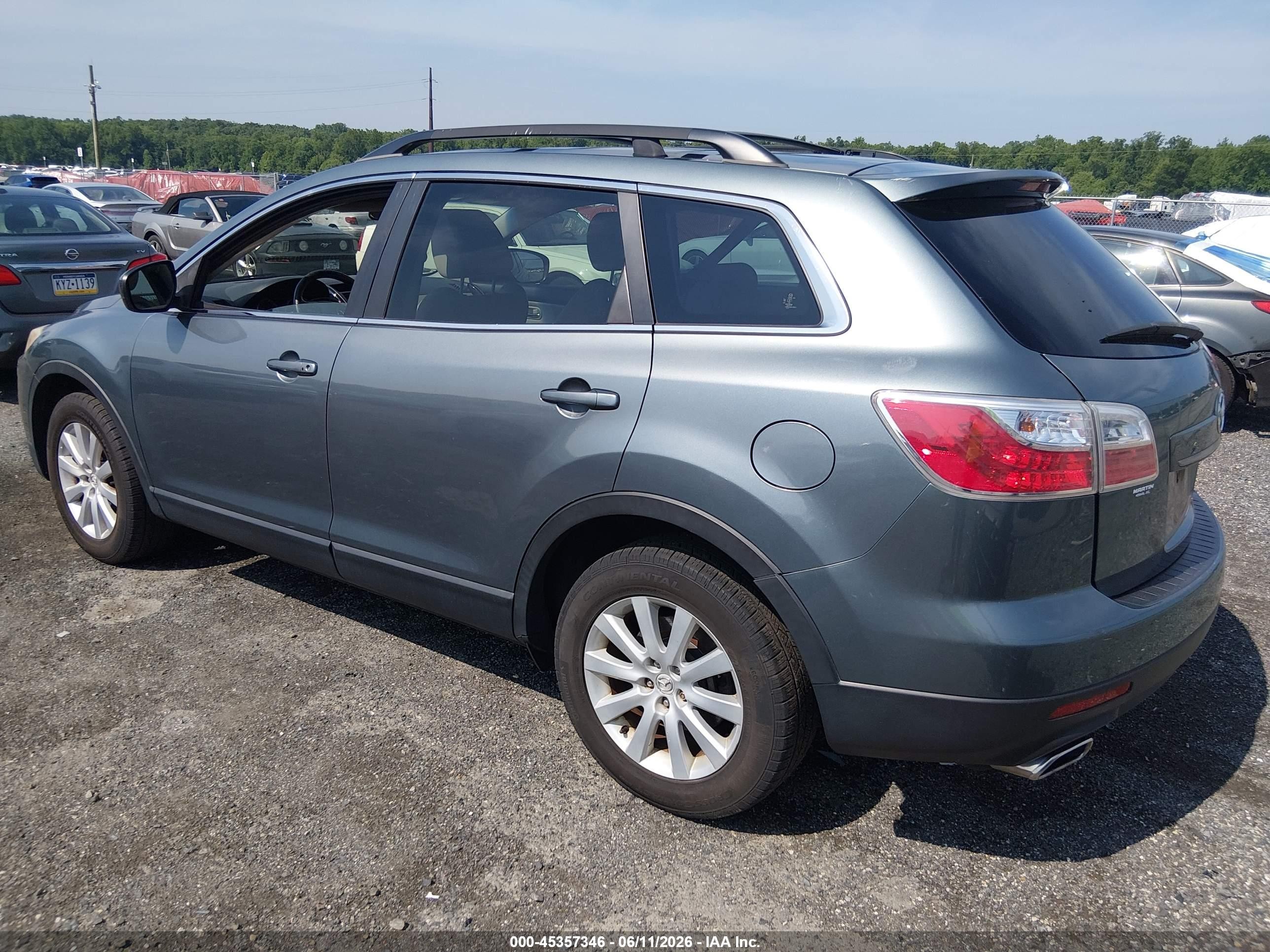 2010 Mazda Cx-9 Touring Green vin: JM3TB3MVXA0223539