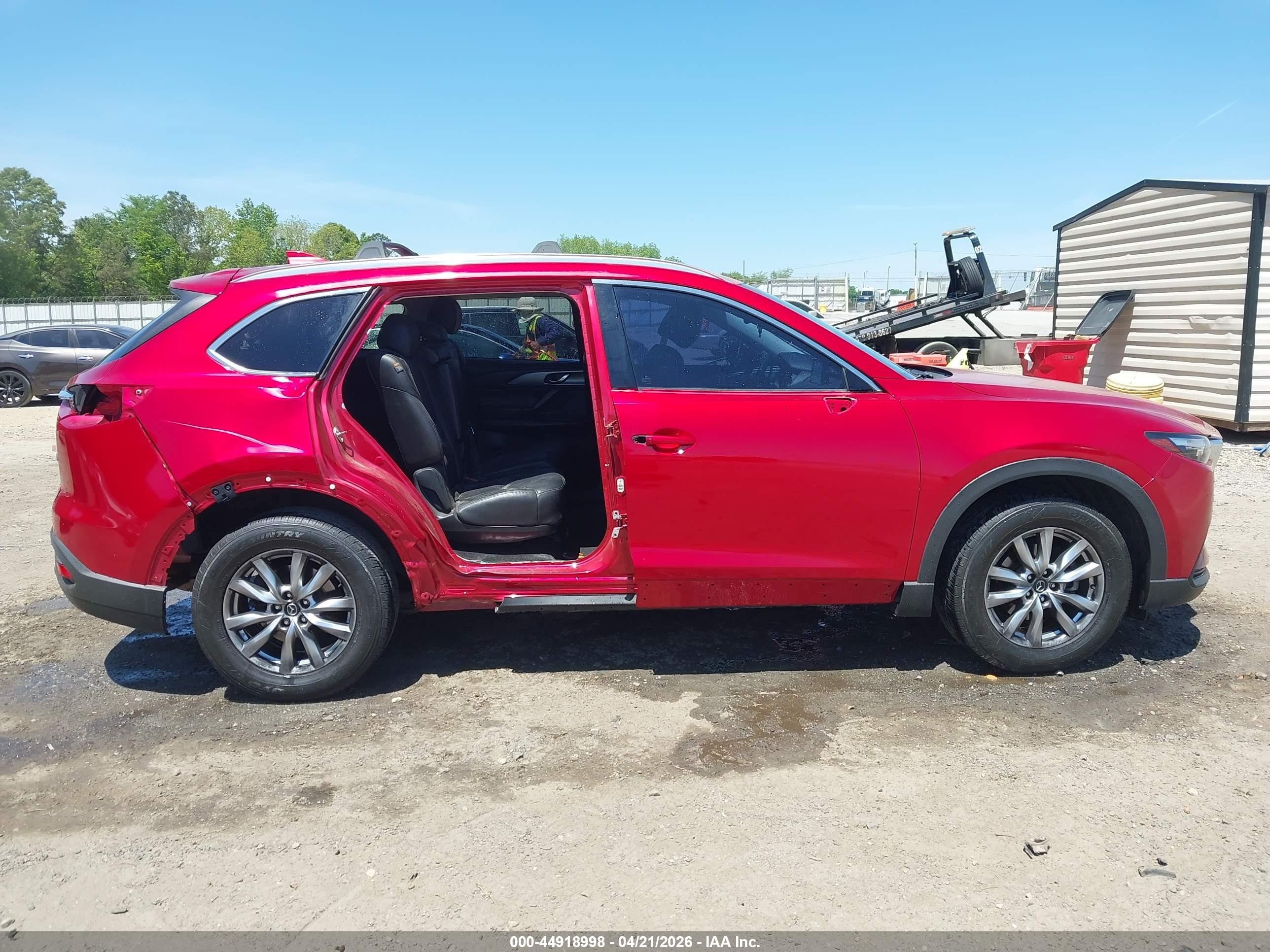 2016 Mazda Cx-9 Touring Red vin: JM3TCACY3G0116015