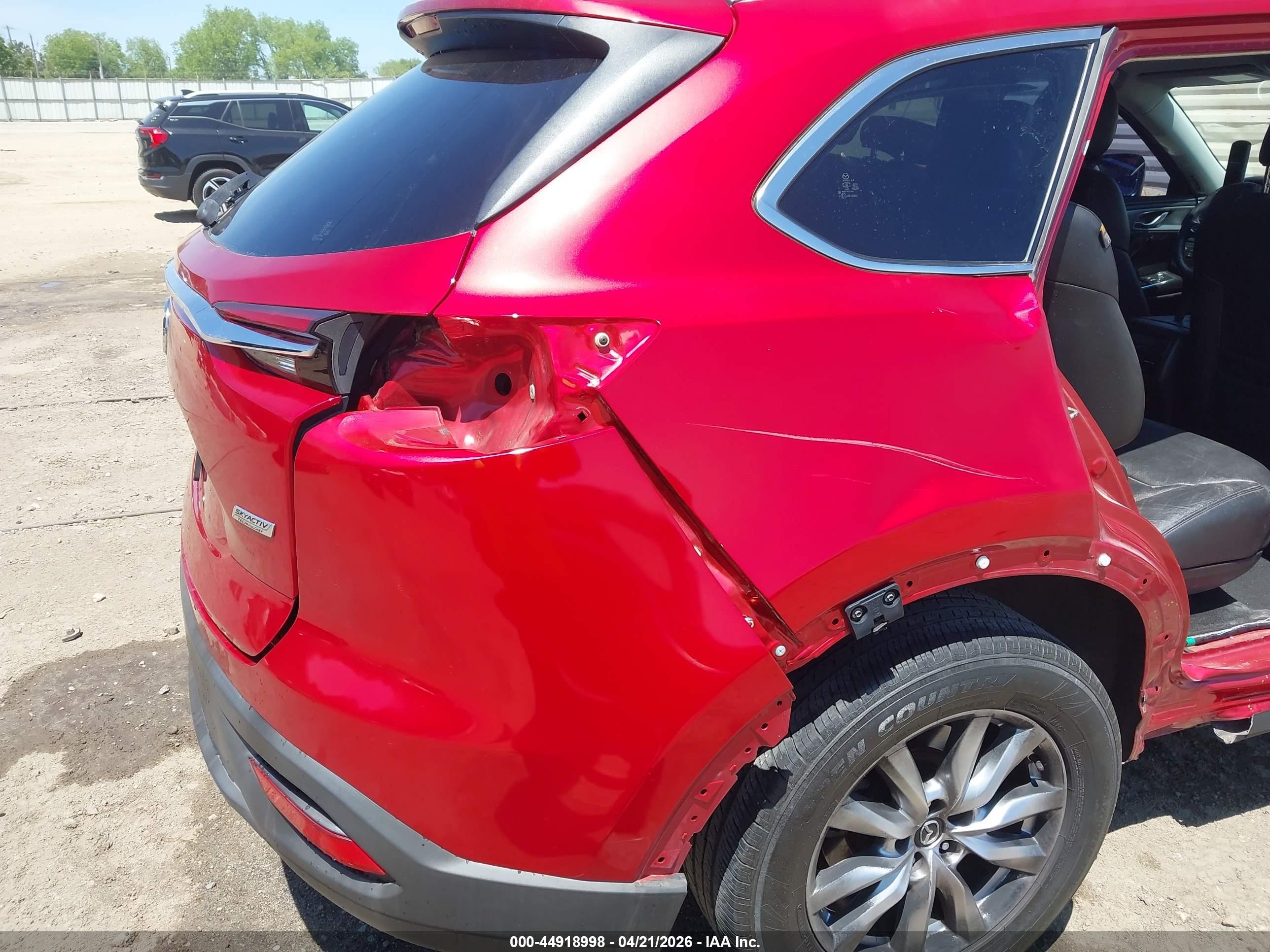 2016 Mazda Cx-9 Touring Red vin: JM3TCACY3G0116015
