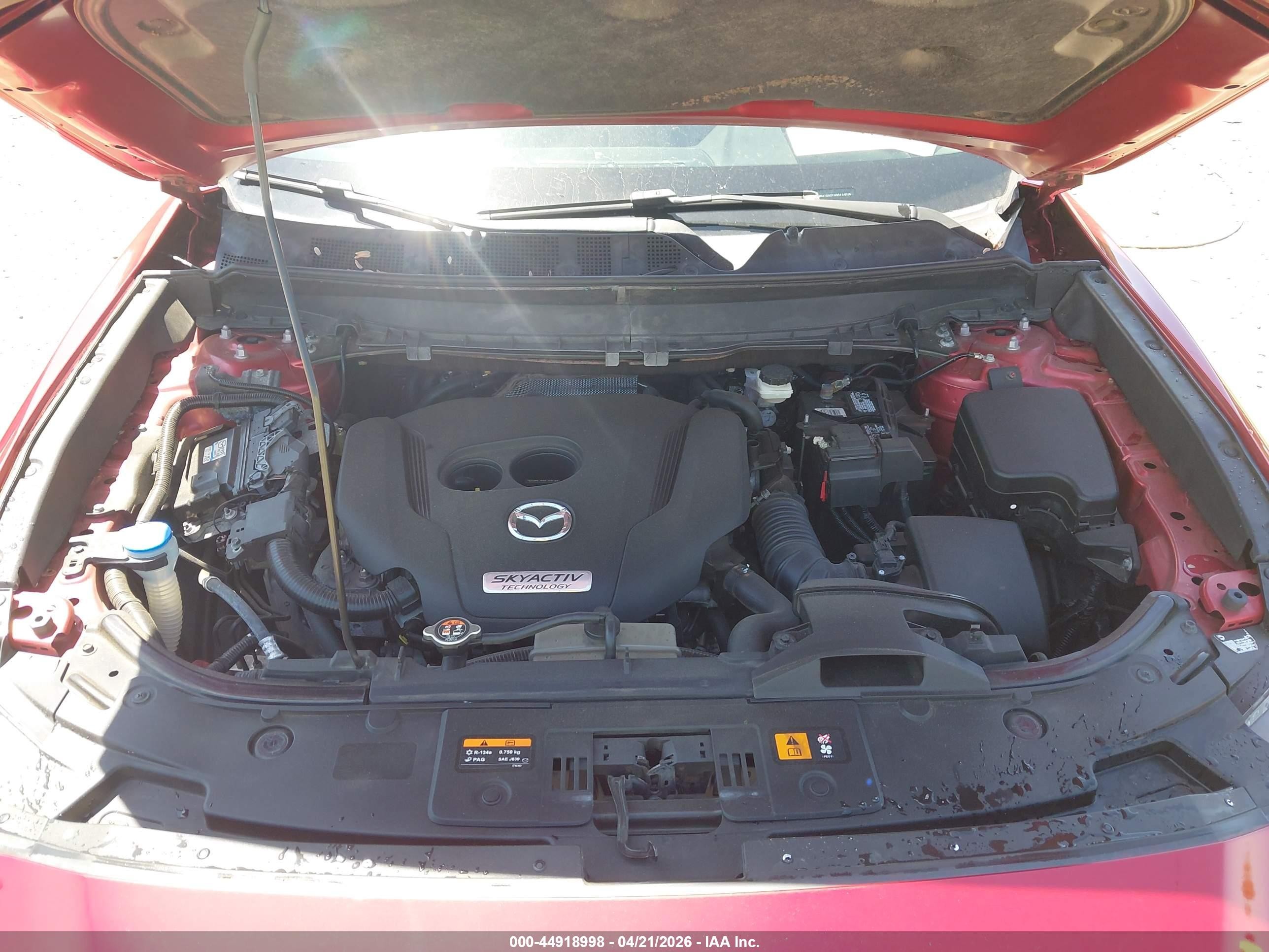2016 Mazda Cx-9 Touring Red vin: JM3TCACY3G0116015