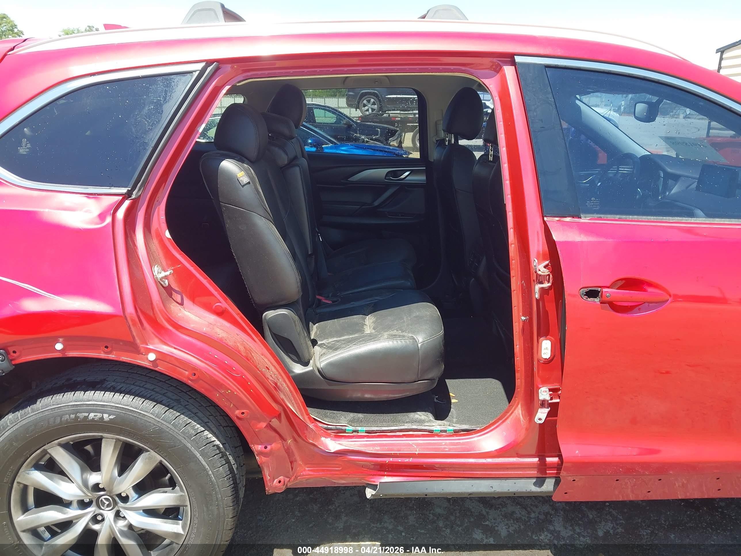 2016 Mazda Cx-9 Touring Red vin: JM3TCACY3G0116015
