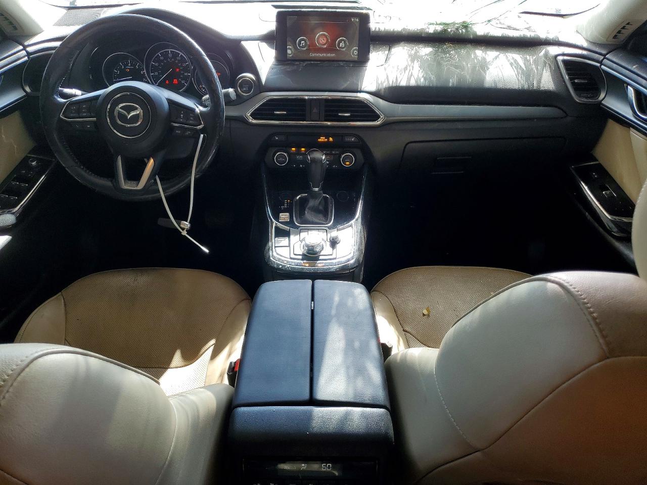 2018 Mazda Cx-9 Touring White vin: JM3TCACY5J0222845