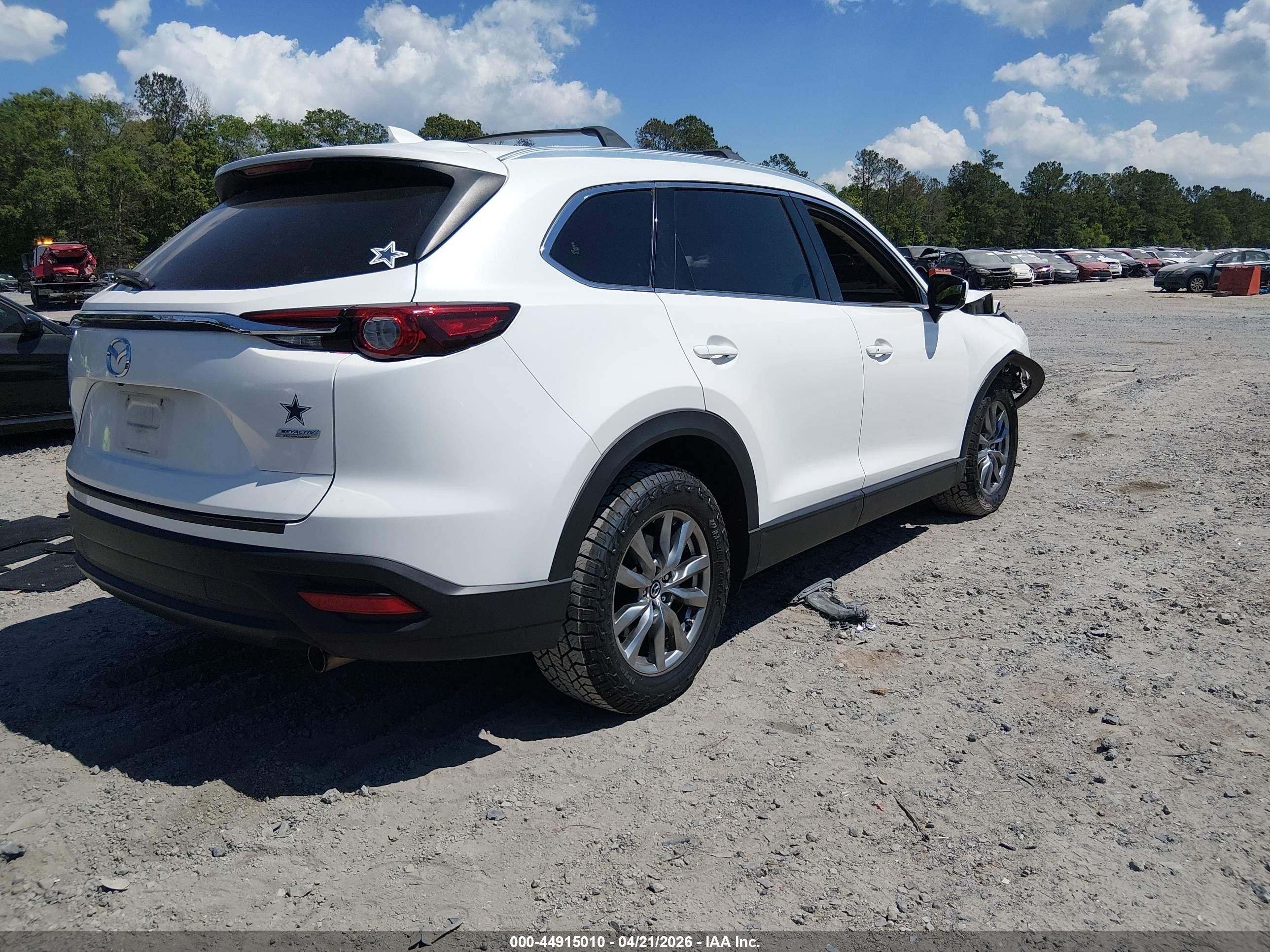2019 Mazda Cx-9 Touring White vin: JM3TCACY5K0302874