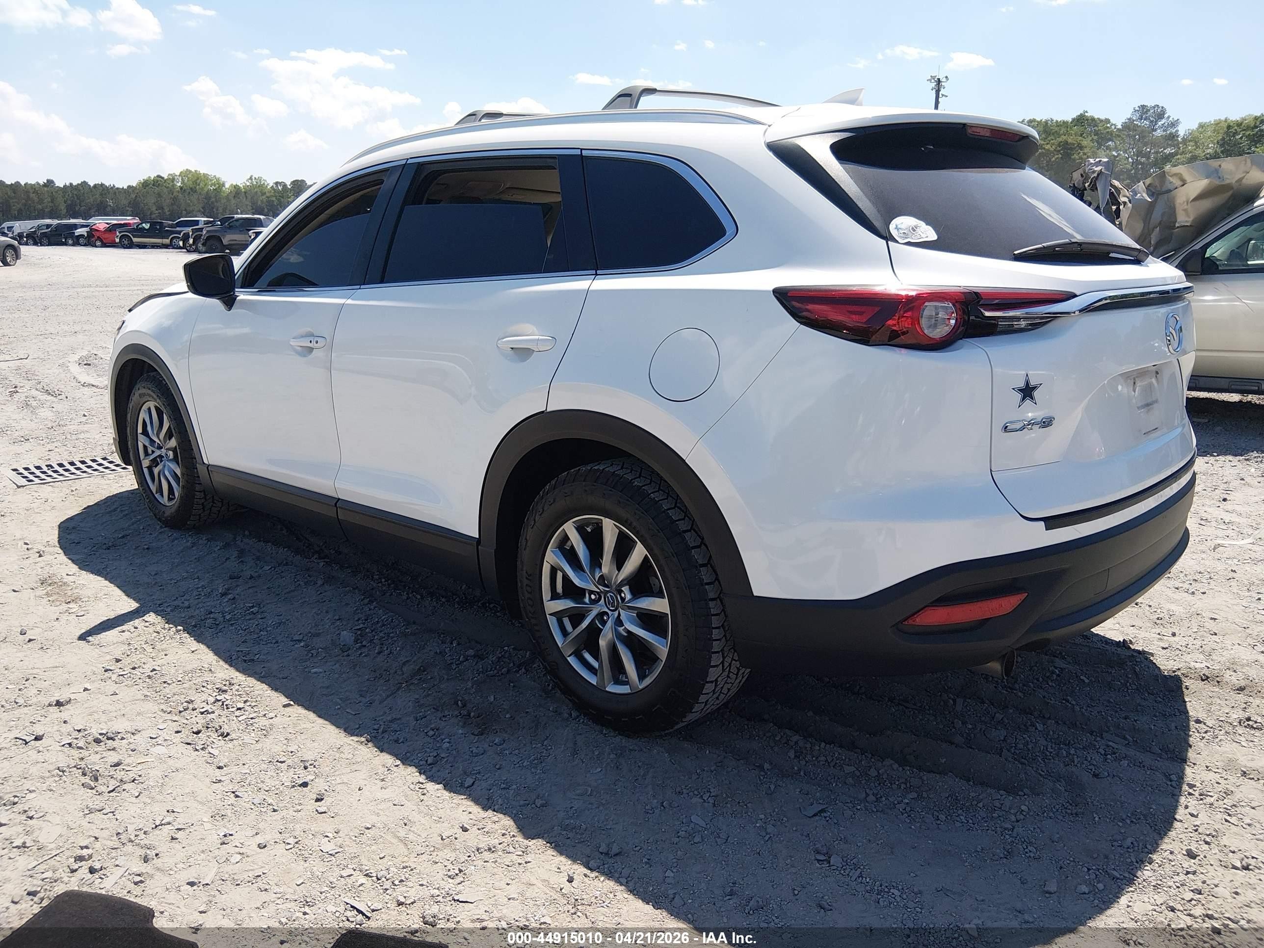 2019 Mazda Cx-9 Touring White vin: JM3TCACY5K0302874