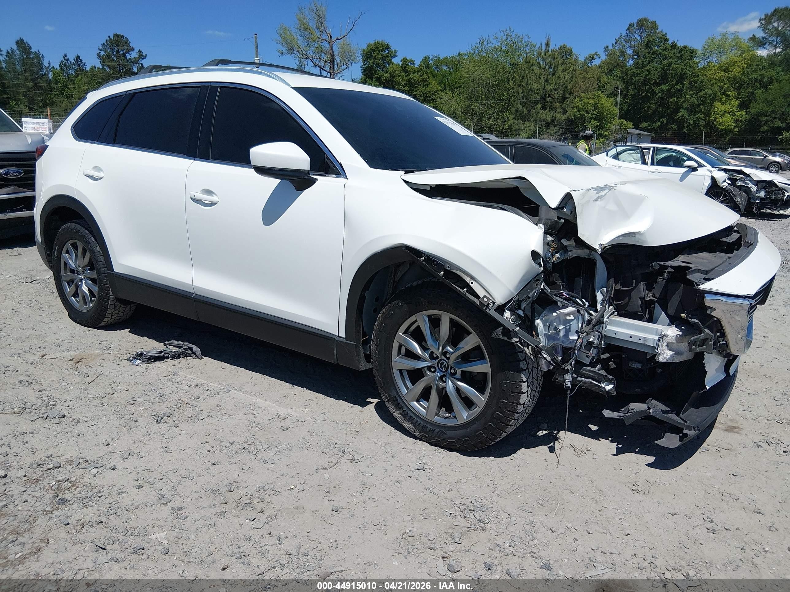 2019 Mazda Cx-9 Touring White vin: JM3TCACY5K0302874