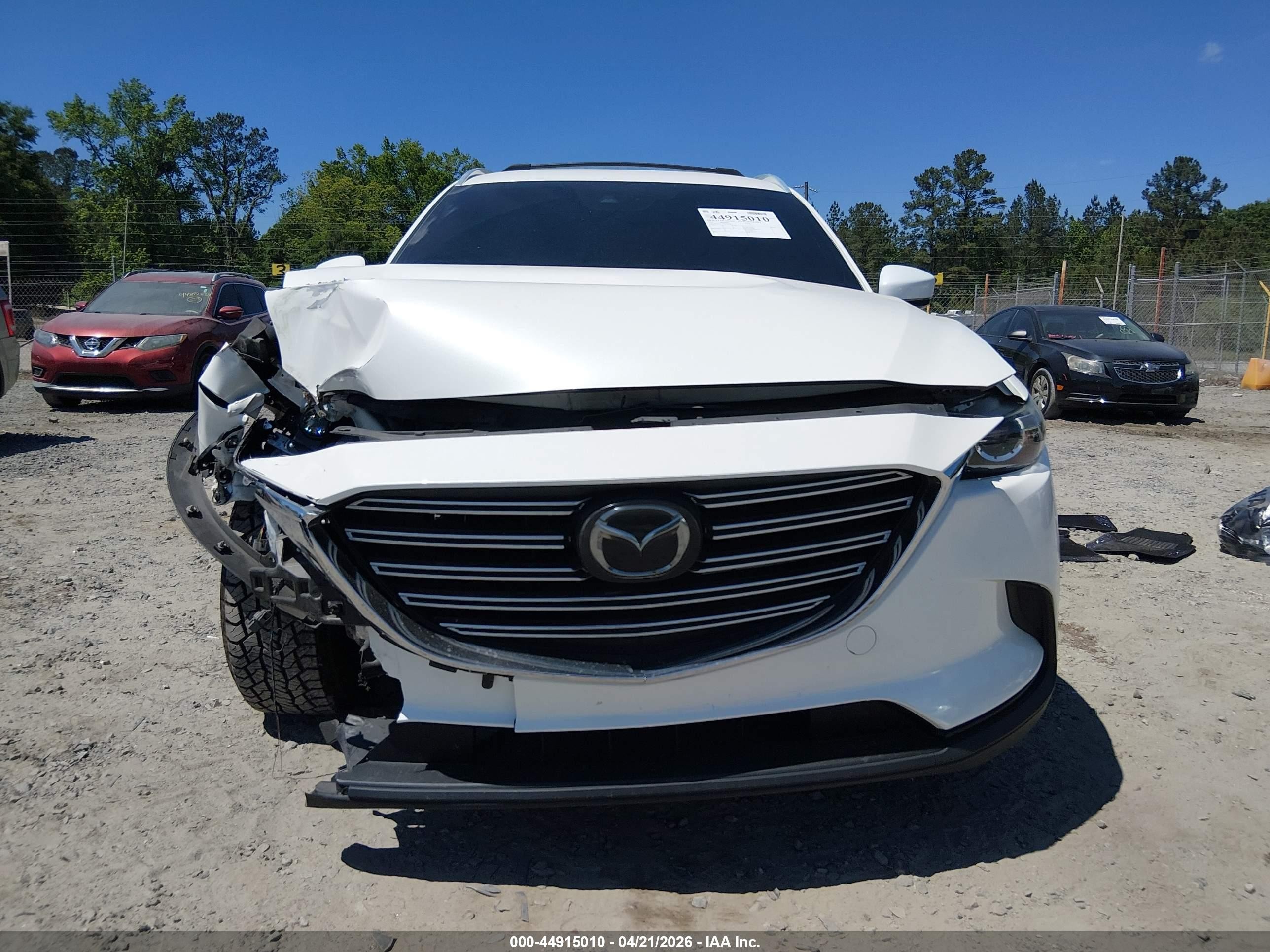2019 Mazda Cx-9 Touring White vin: JM3TCACY5K0302874
