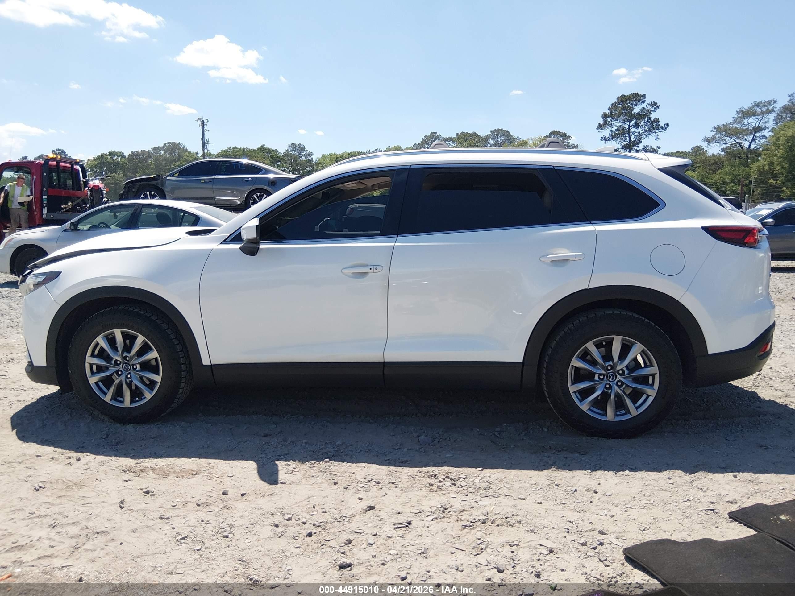 2019 Mazda Cx-9 Touring White vin: JM3TCACY5K0302874