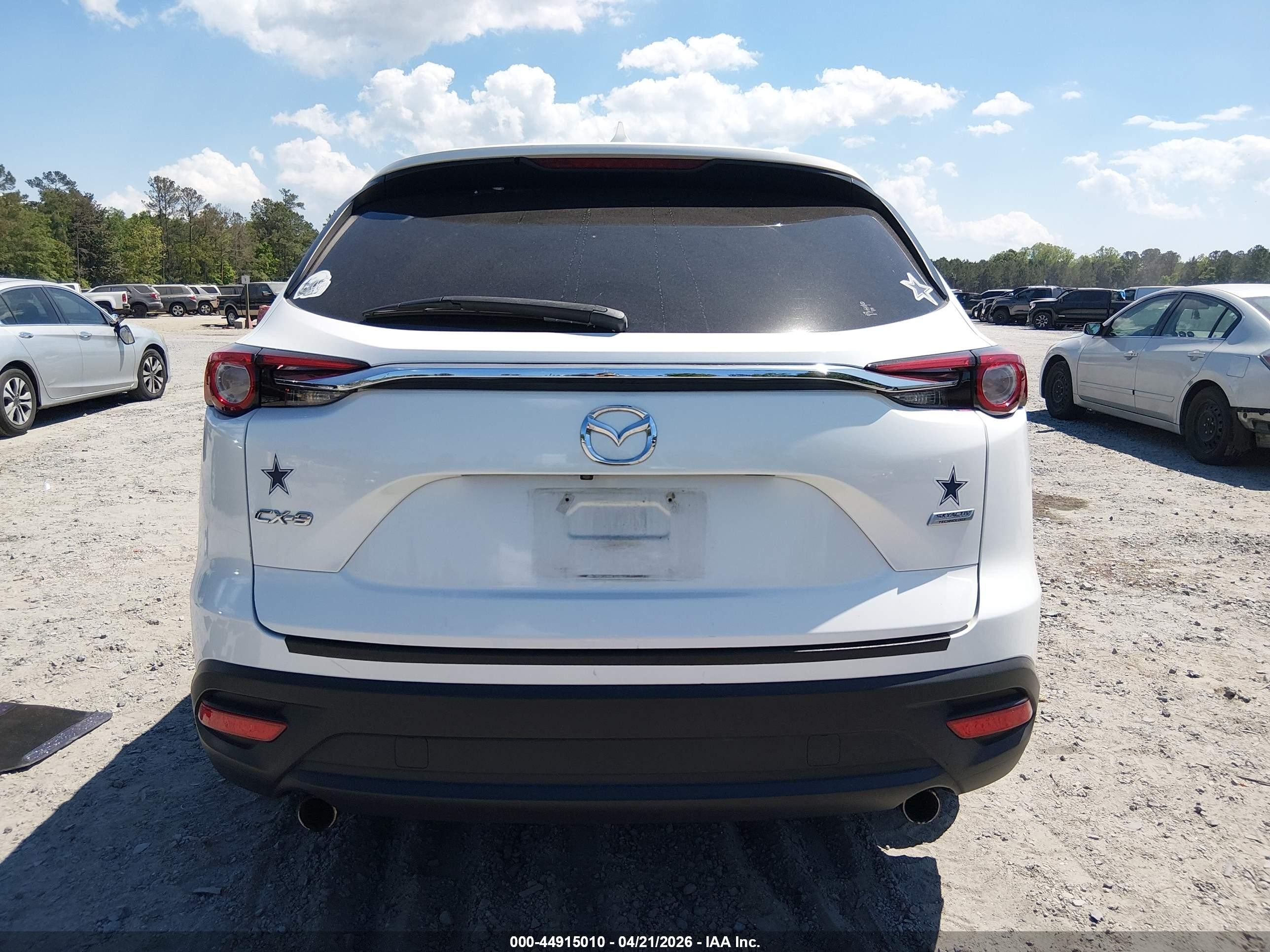 2019 Mazda Cx-9 Touring White vin: JM3TCACY5K0302874