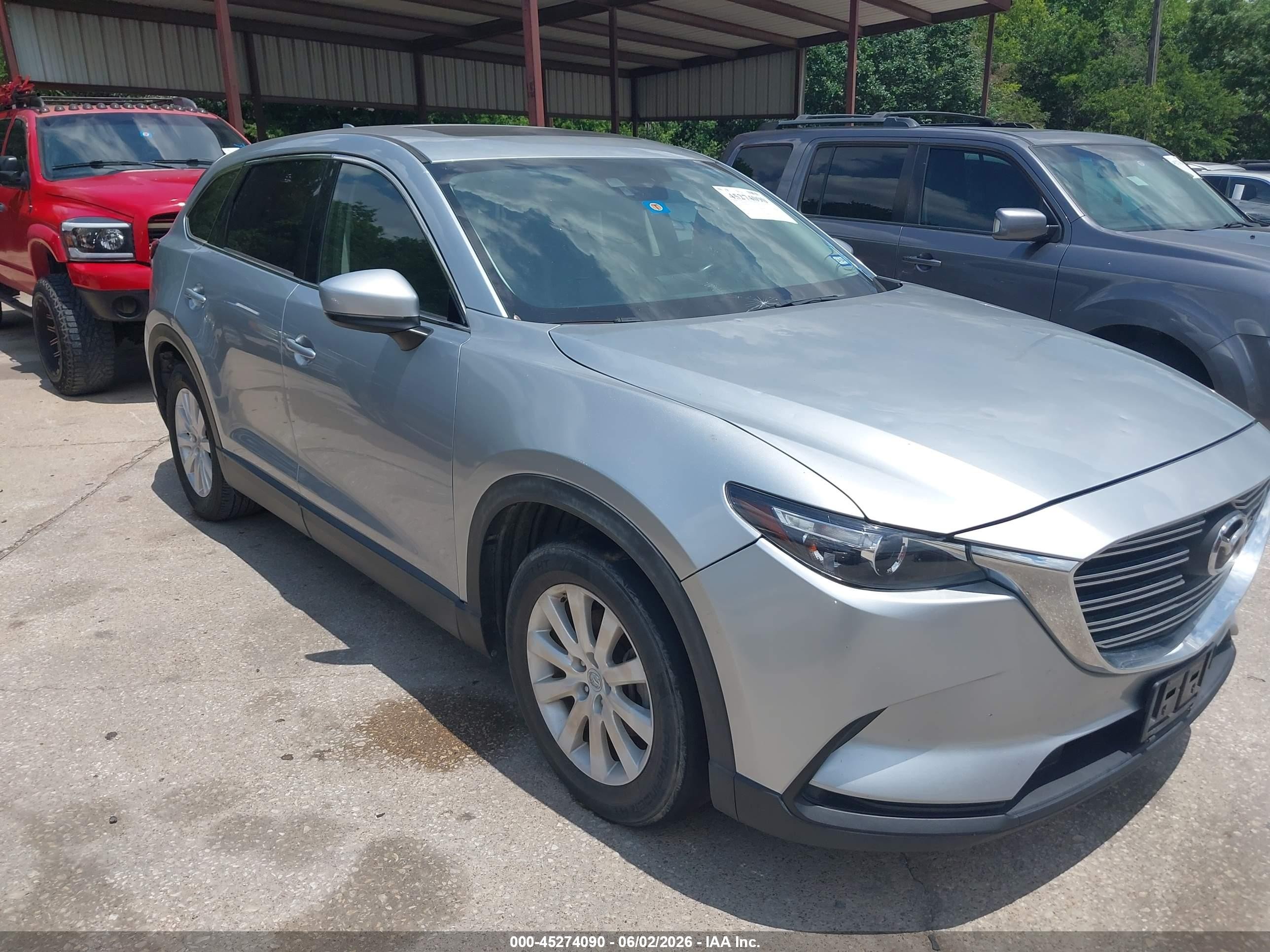 2016 Mazda Cx-9 Touring Silver vin: JM3TCACY7G0124229
