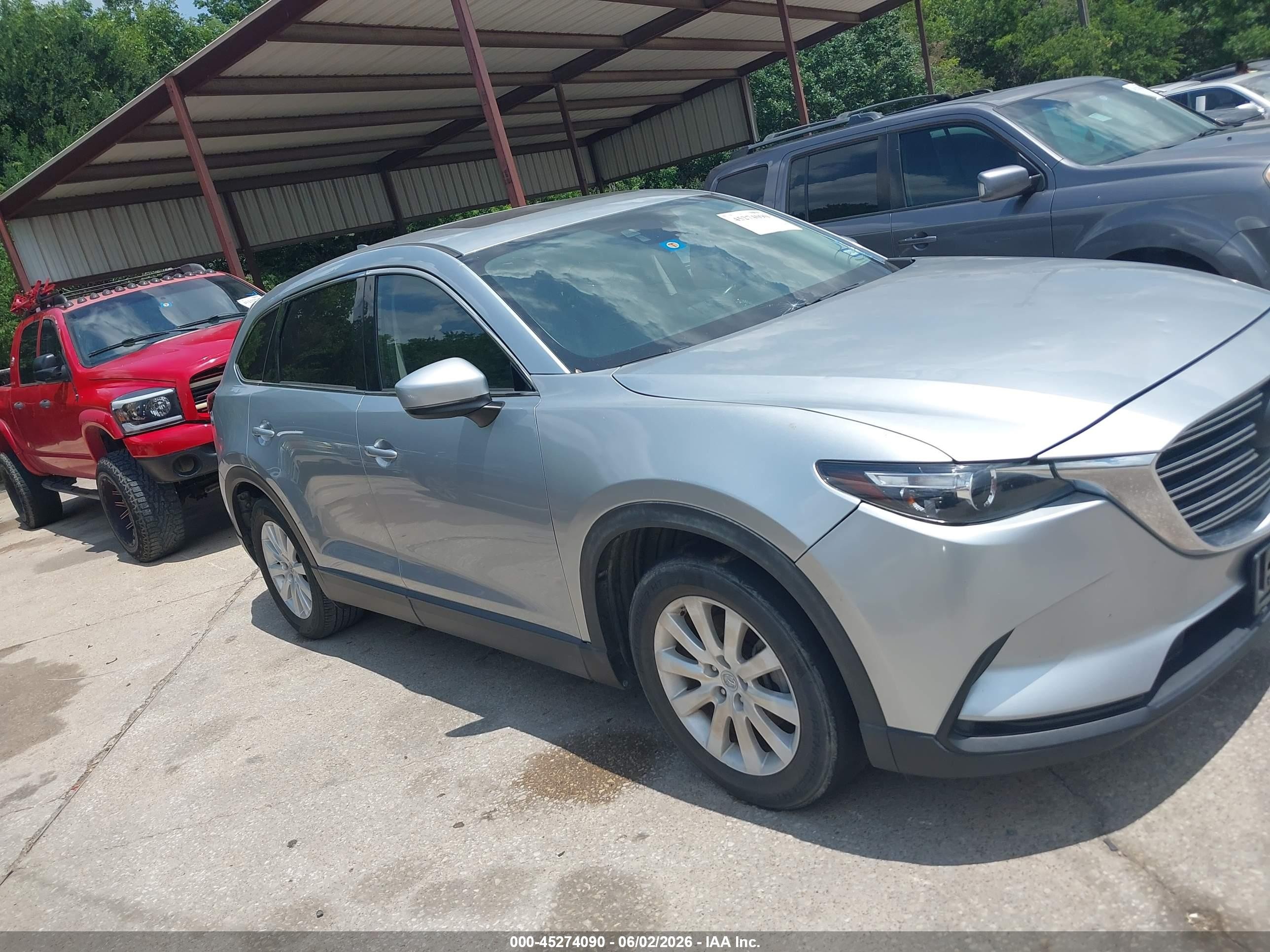 2016 Mazda Cx-9 Touring Silver vin: JM3TCACY7G0124229