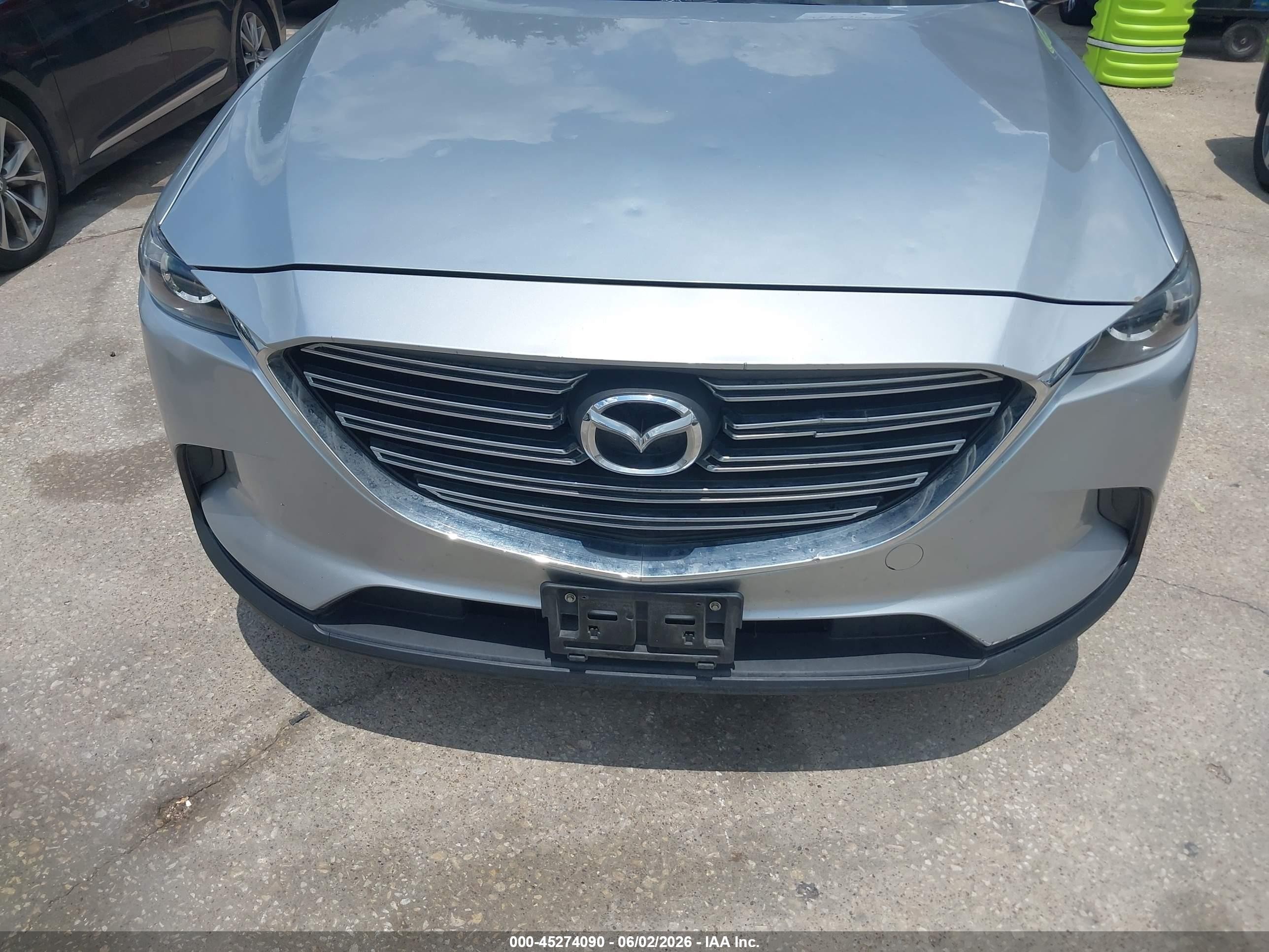 2016 Mazda Cx-9 Touring Silver vin: JM3TCACY7G0124229