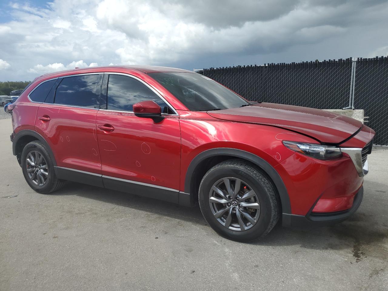 2021 Mazda Cx-9 Touring Красный vin: JM3TCACY7M0512105