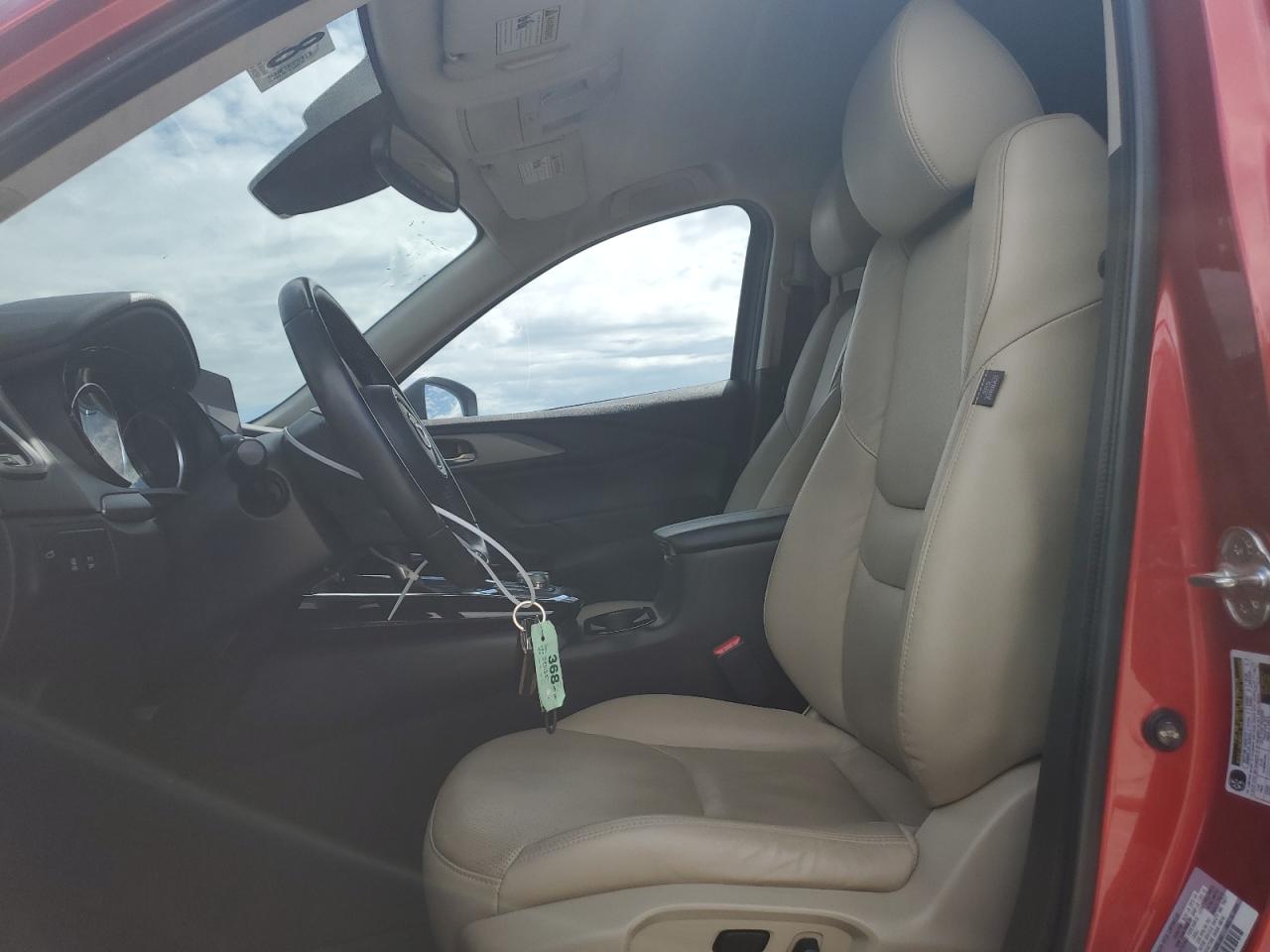 2021 Mazda Cx-9 Touring Красный vin: JM3TCACY7M0512105