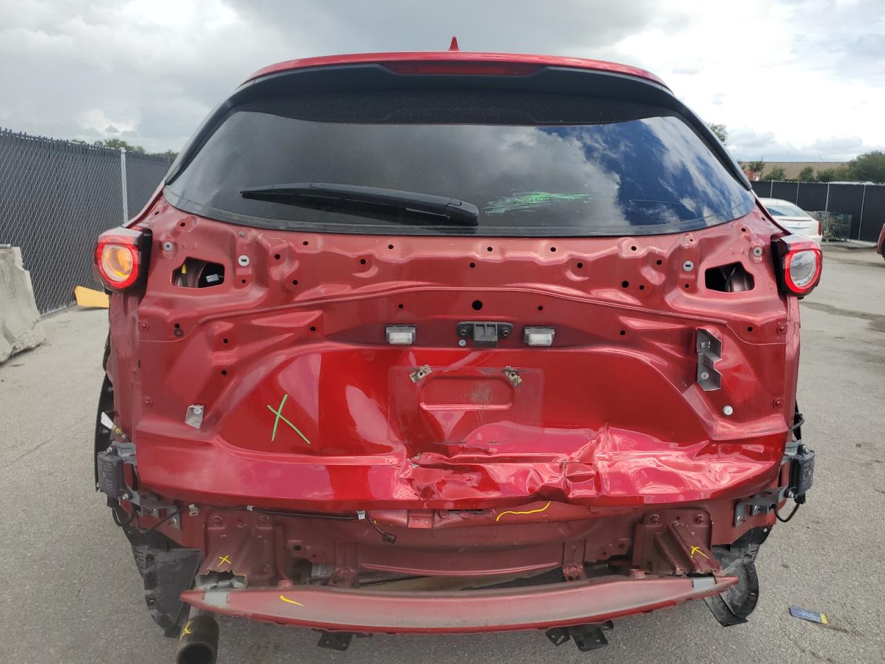 2021 Mazda Cx-9 Touring Красный vin: JM3TCACY7M0512105