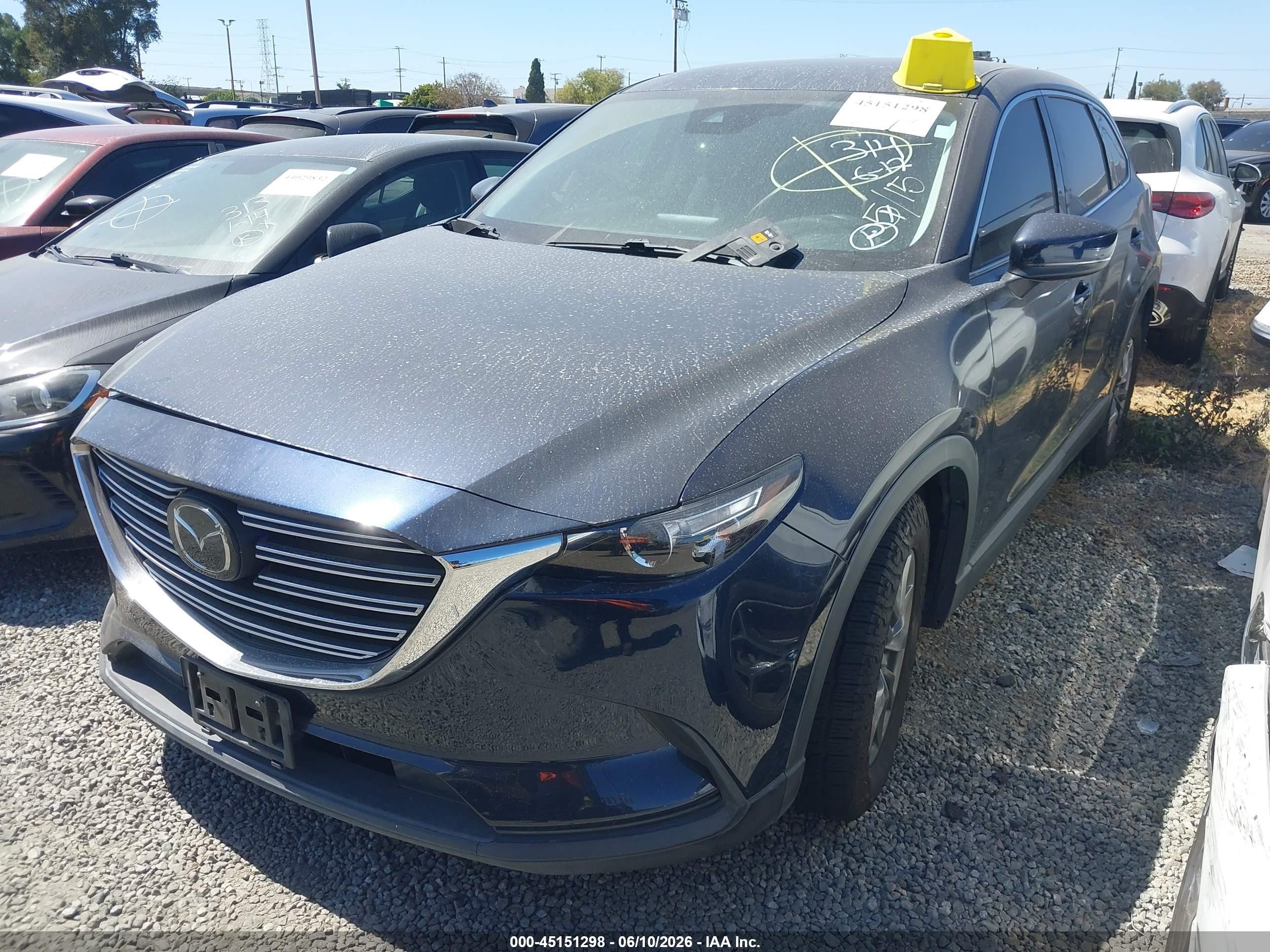 2019 Mazda Cx-9 Touring Blue vin: JM3TCACYXK0312459