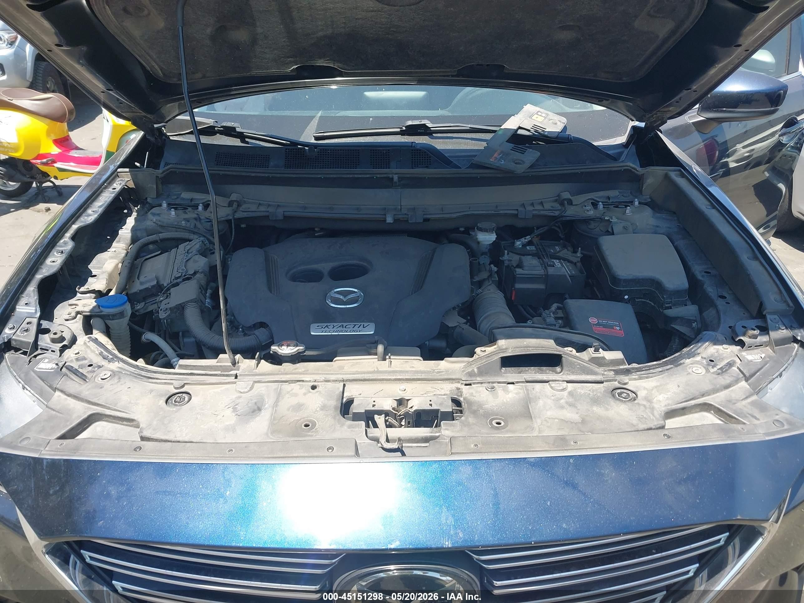 2019 Mazda Cx-9 Touring Blue vin: JM3TCACYXK0312459