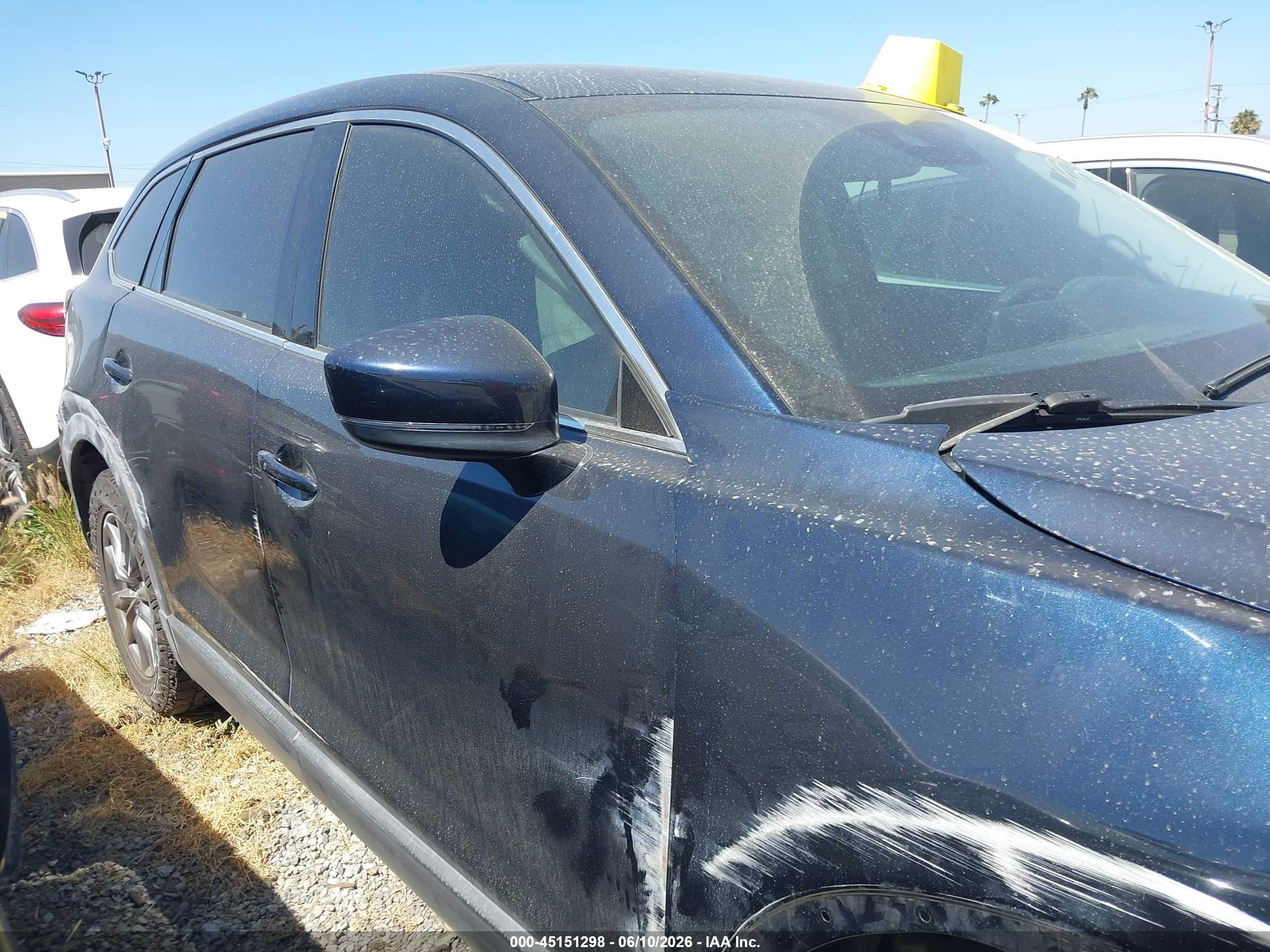2019 Mazda Cx-9 Touring Blue vin: JM3TCACYXK0312459